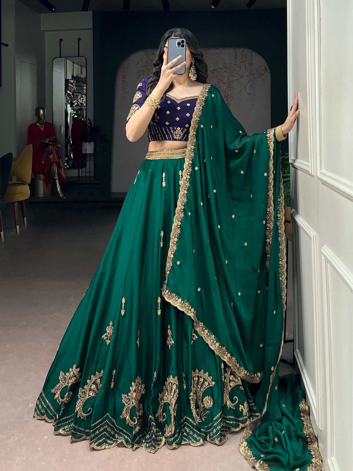 RANGOLA - Rangoli Semistitched Lehenga Set !
