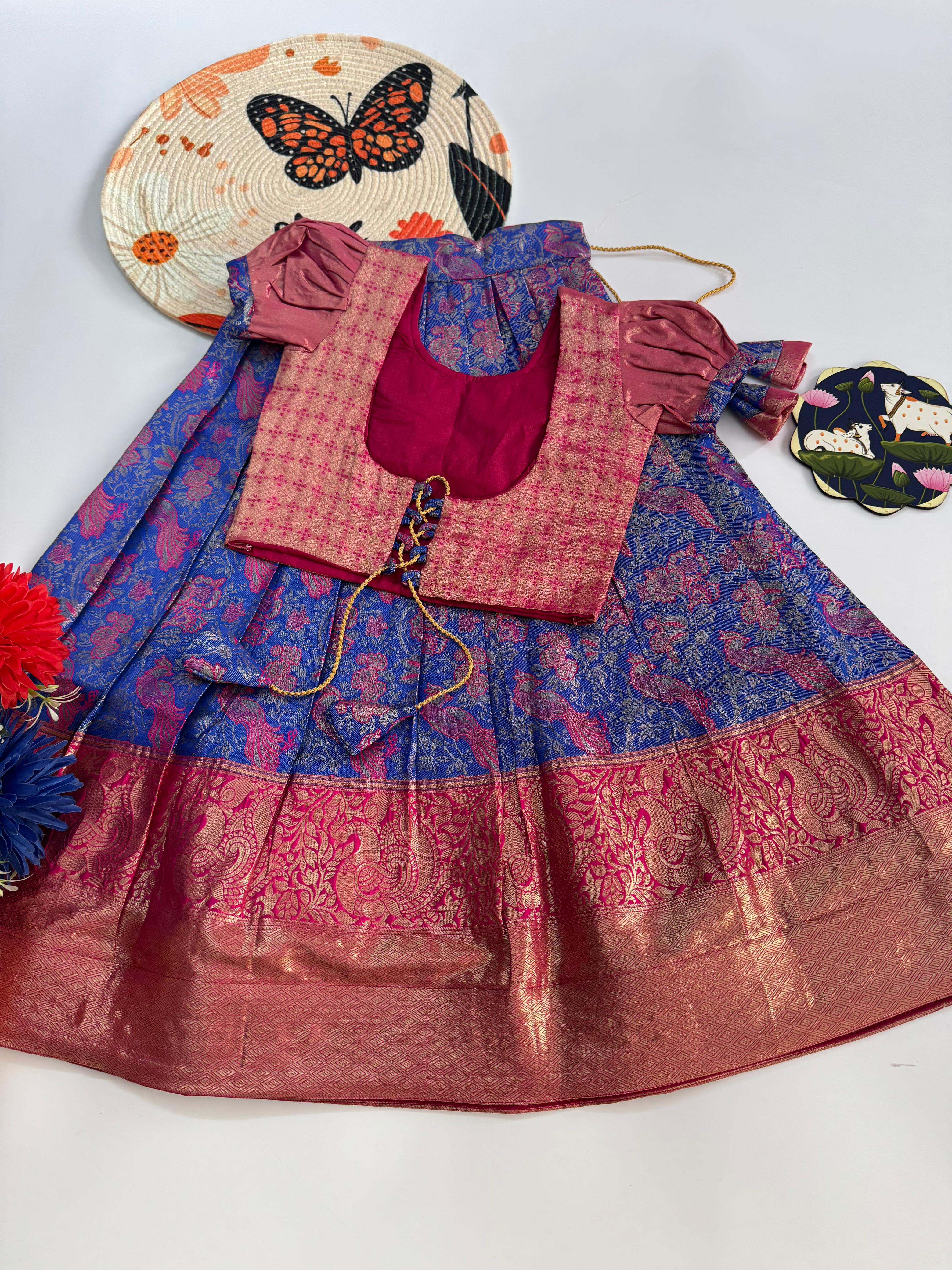 PREETHI - KIDS BANARASI LEHENGA CHOLI