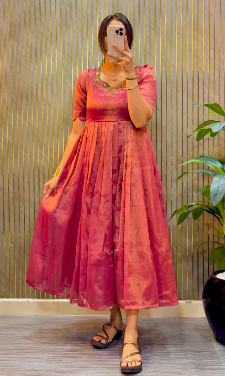 MADHUMITA - MAGGAM WORK GOWN