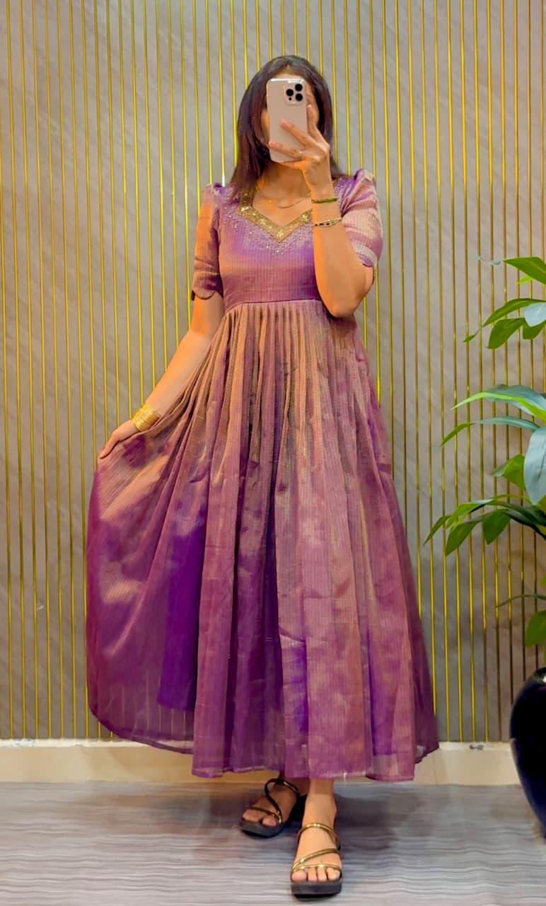 MADHUMITA - MAGGAM WORK GOWN