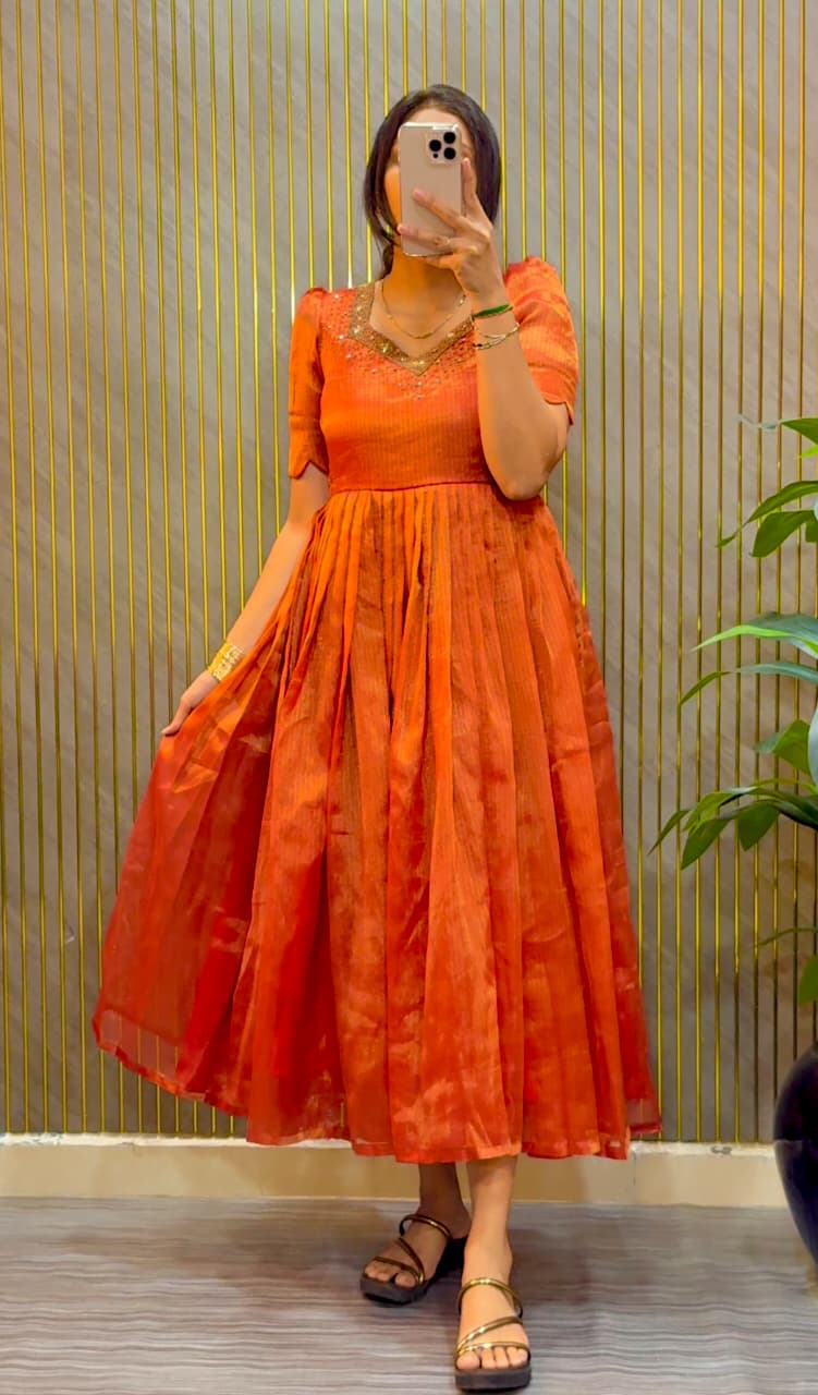 MADHUMITA - MAGGAM WORK GOWN