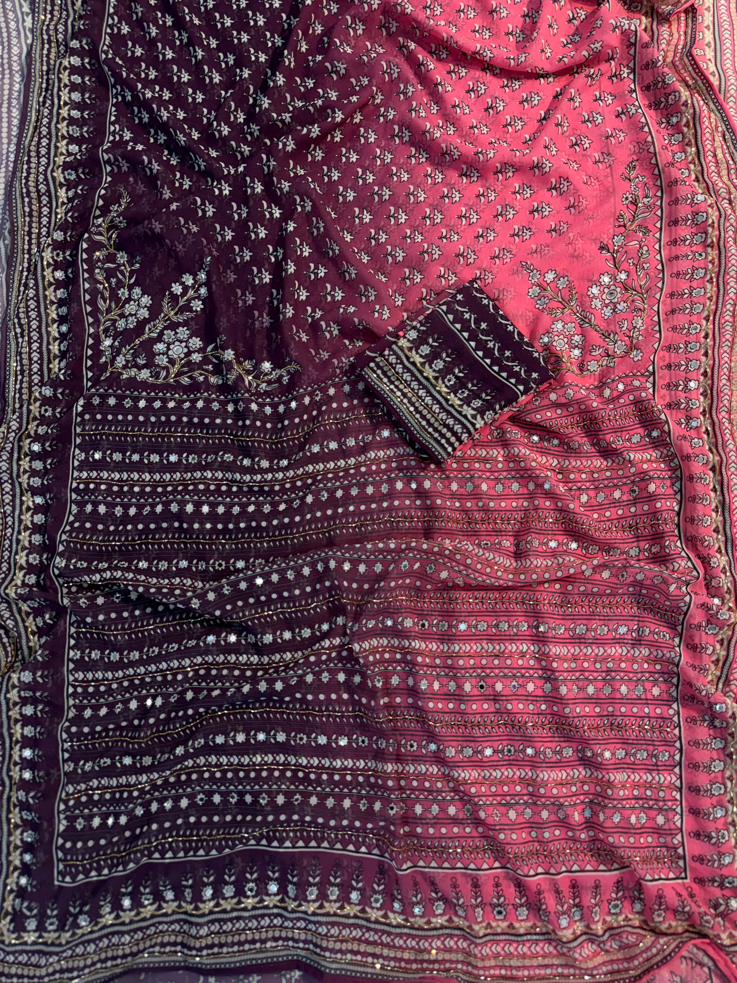 KAREENA - DOUBLE SHADED GEORGETTE