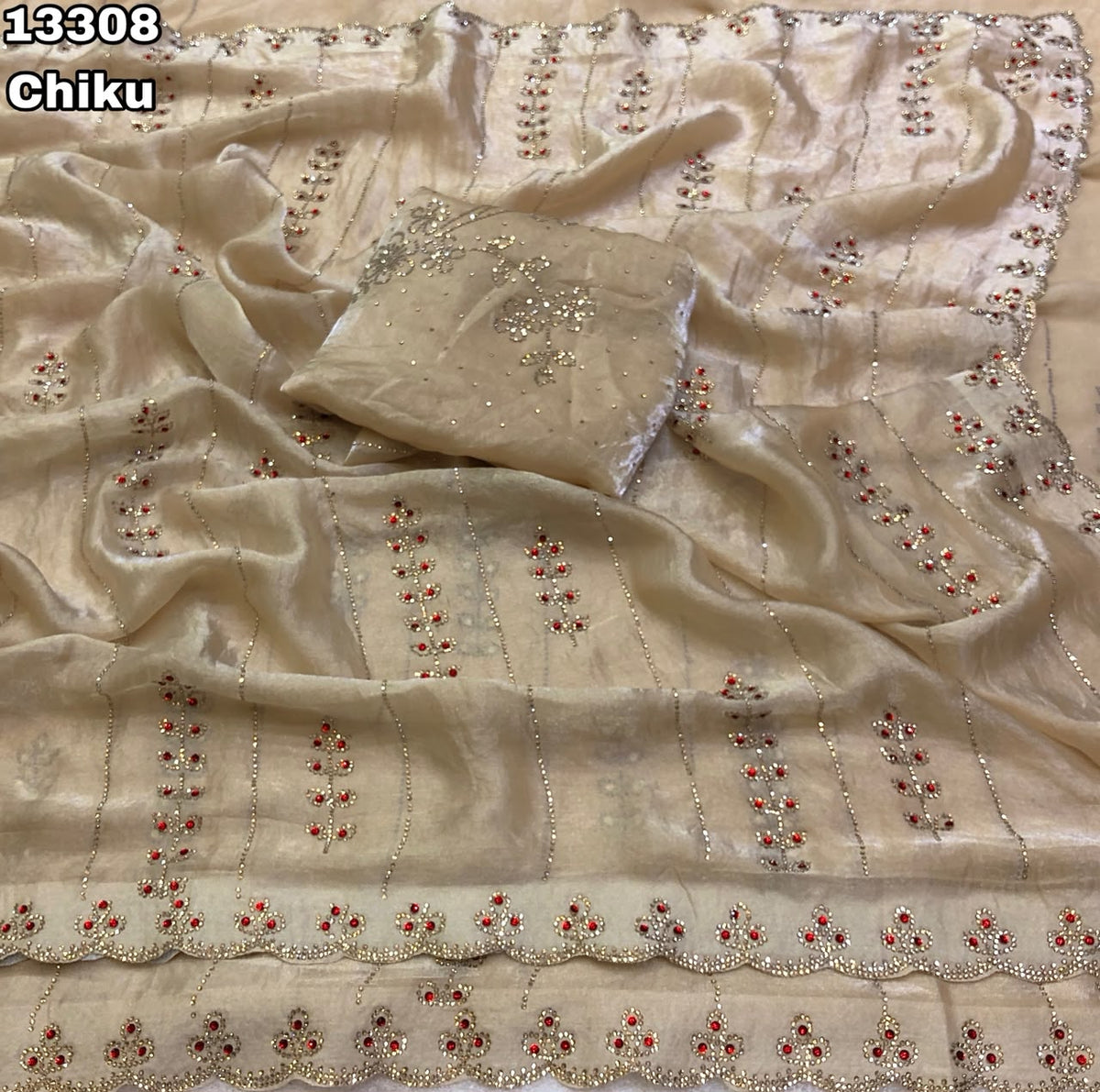 ZARKANI - DESIGNER JARKHAN SAREE