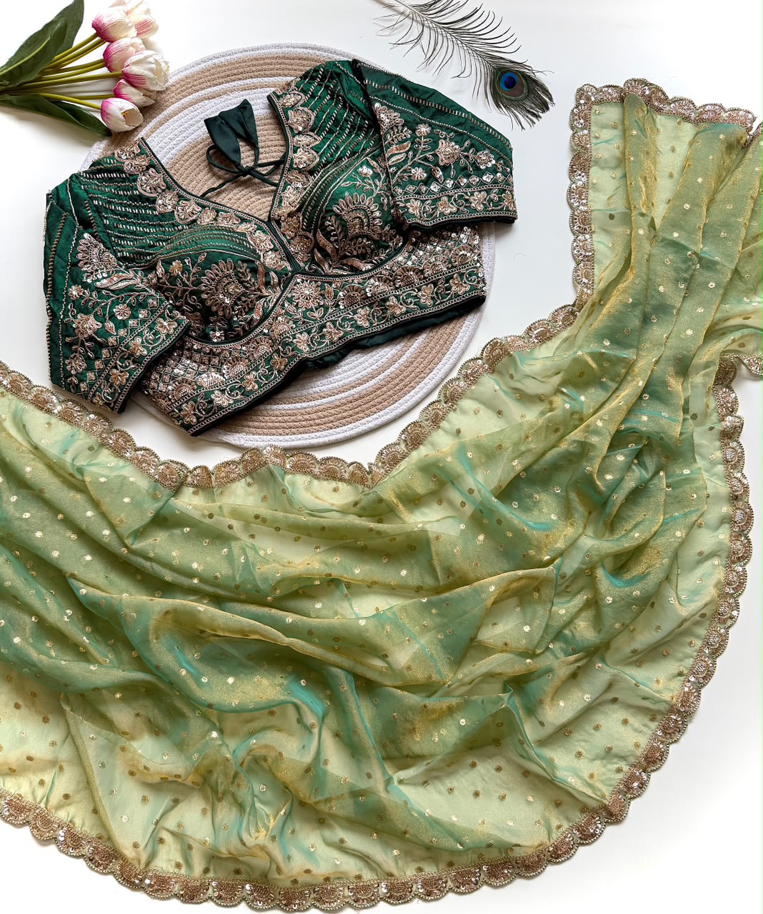 NUHARI - PARTY'WEAR DESIGNER SAREE