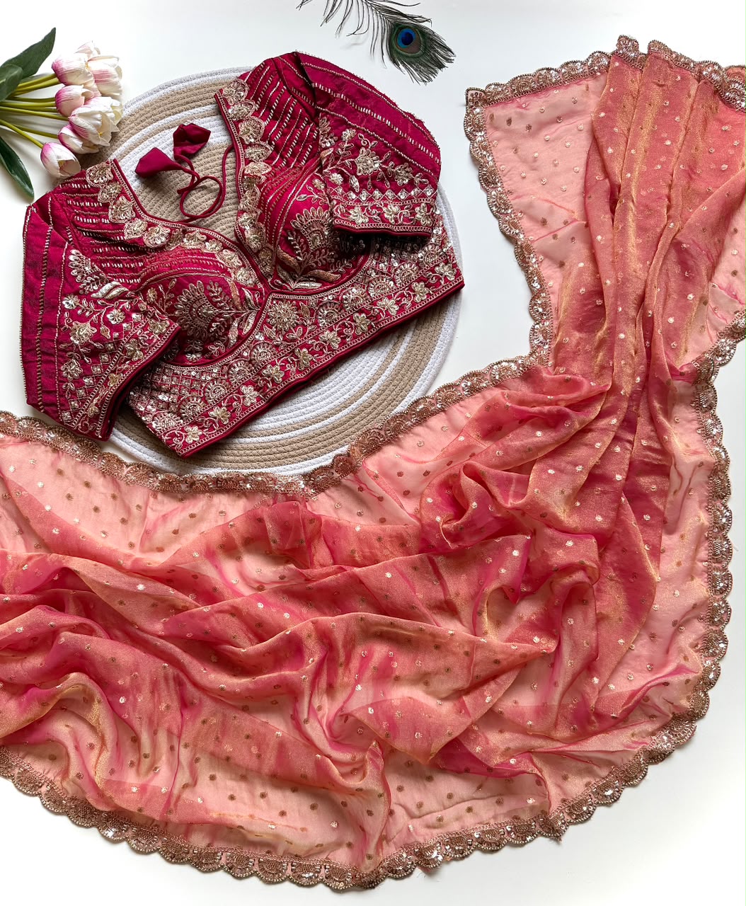 NUHARI - PARTY'WEAR DESIGNER SAREE