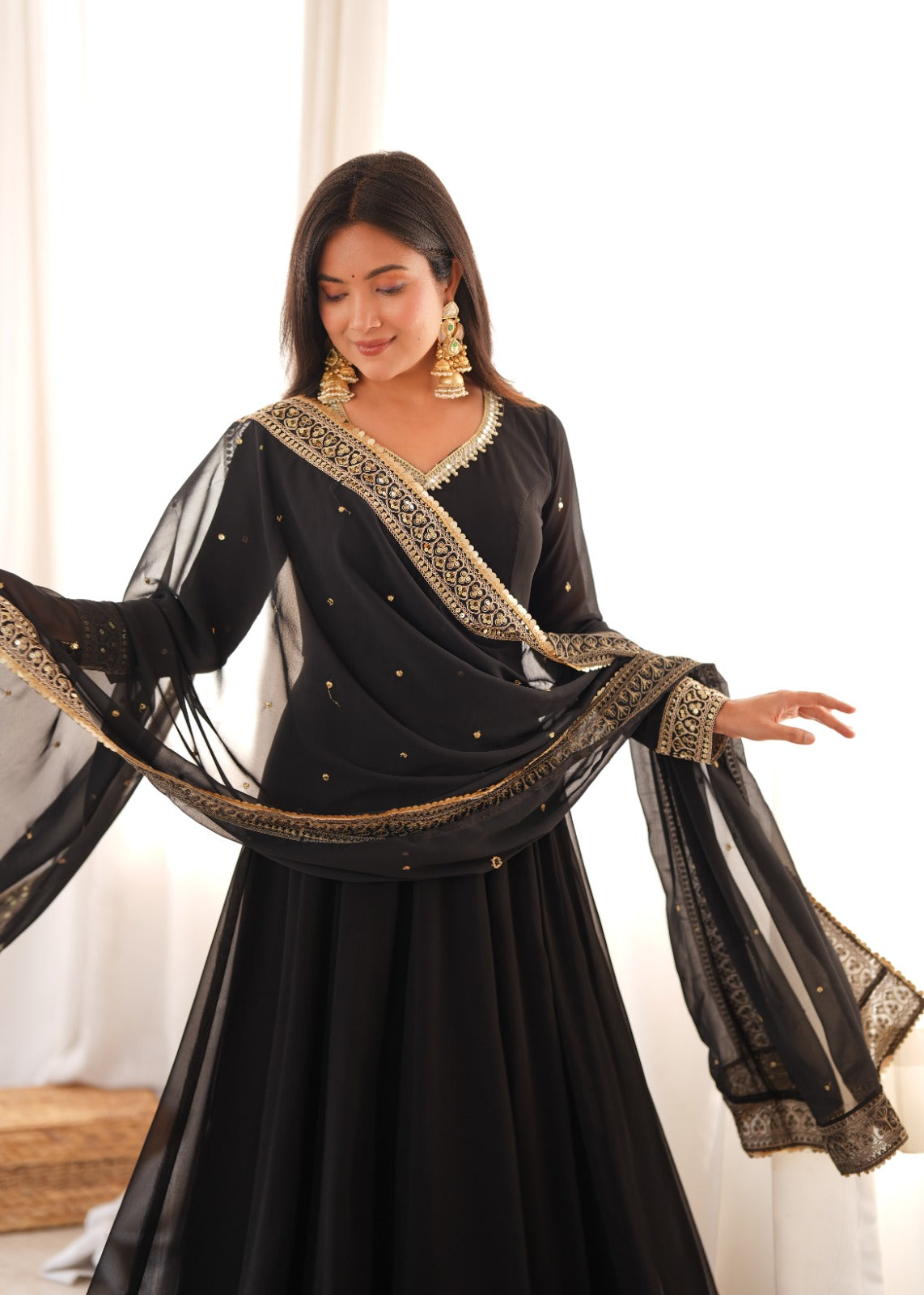 GAURI -BLACK ANARKALI