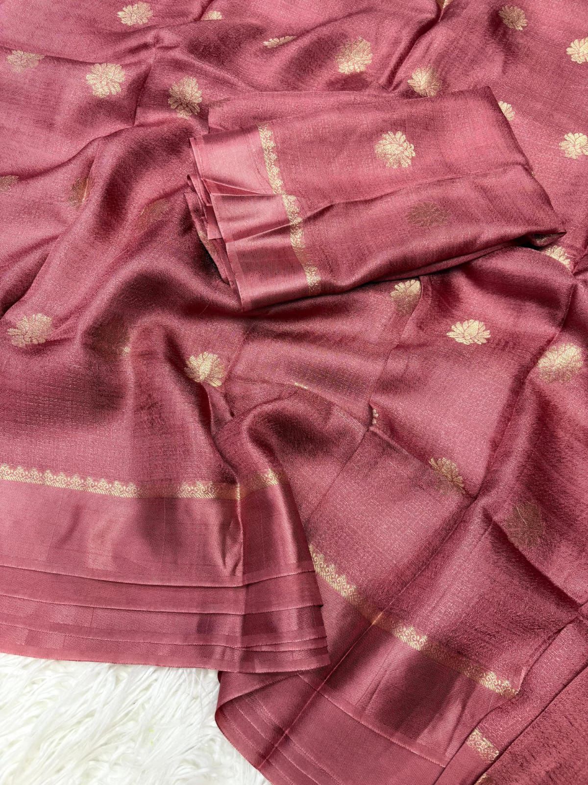 ANCYA - VISCOSE KHADI SILK SAREE