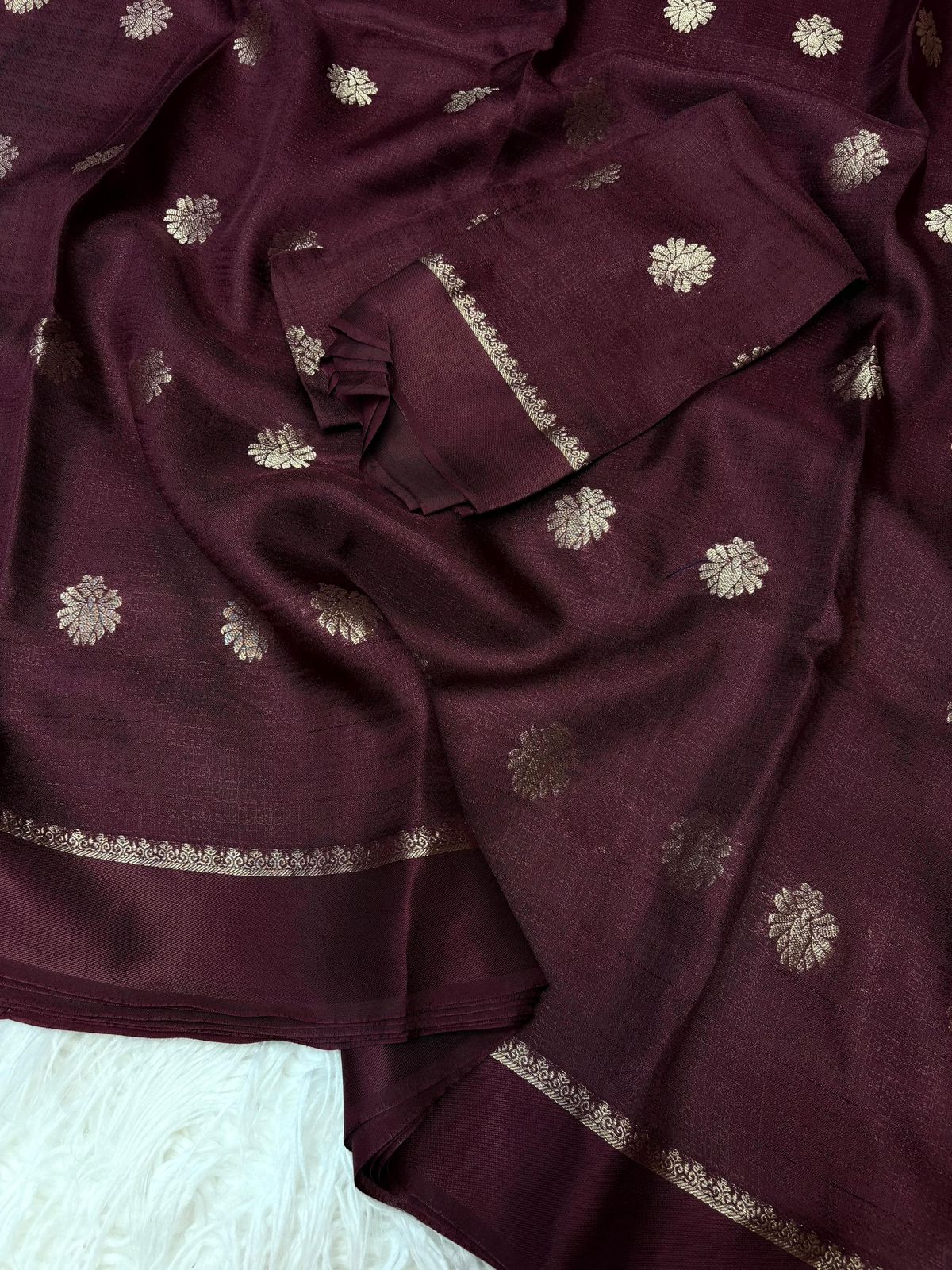 ANCYA - VISCOSE KHADI SILK SAREE