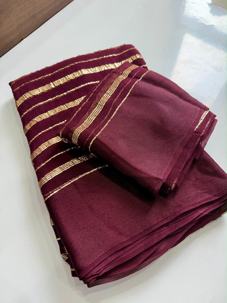 Pooja - Viscose Georgette Saree