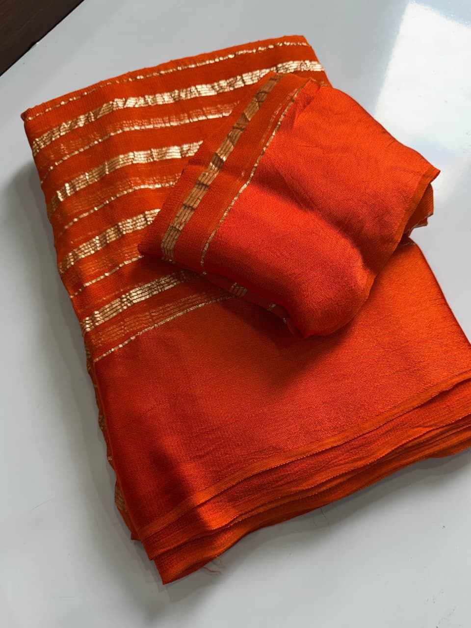 Pooja - Viscose Georgette Saree