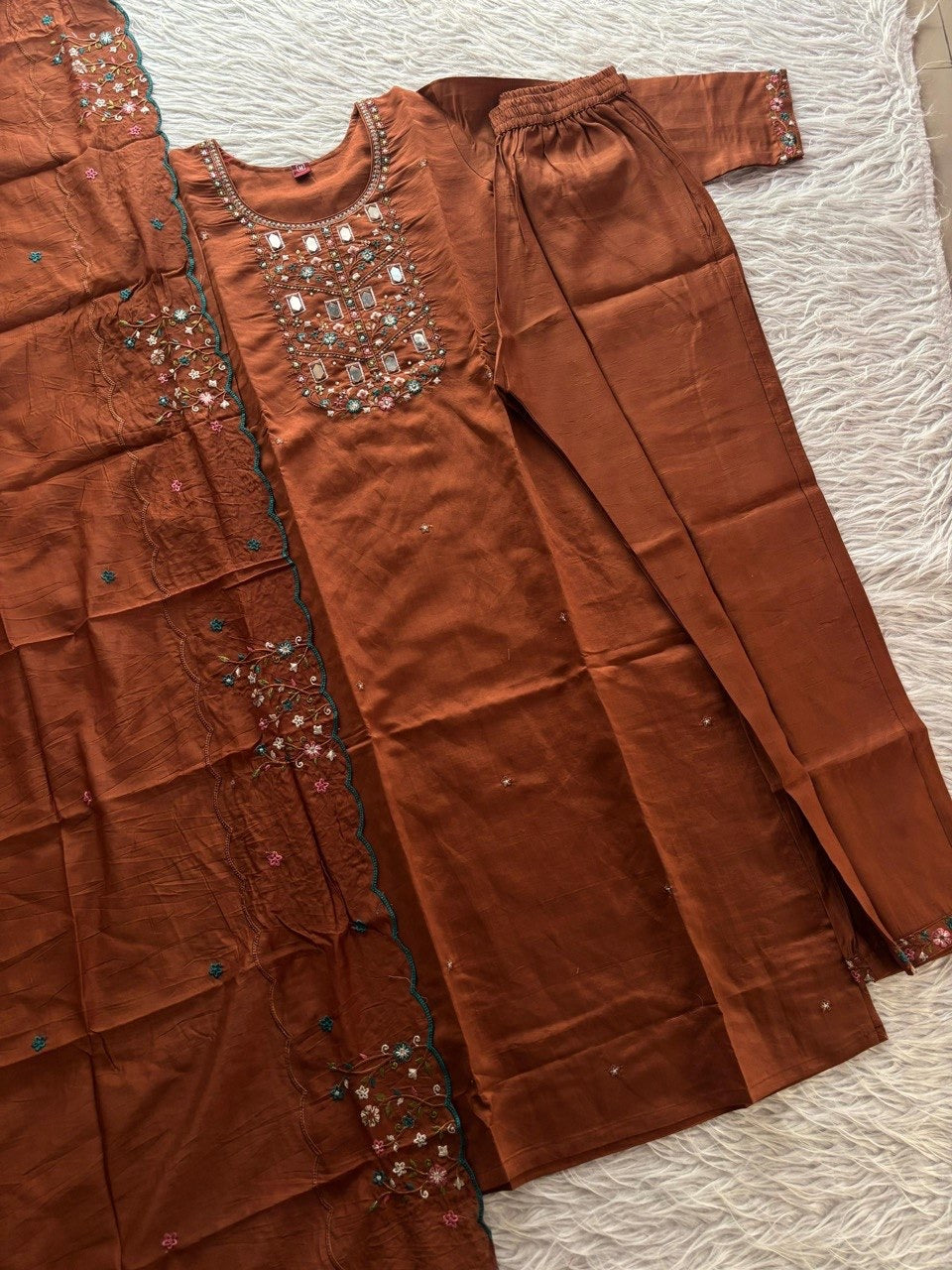 ARPITA- Designer Kurti Pant Dupatta Set