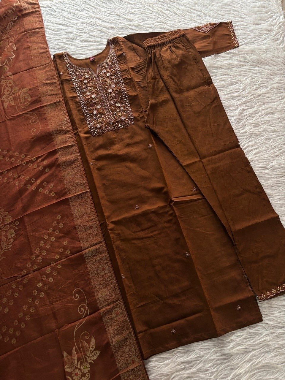 RANJANI - Designer Kurti Pant Dupatta Set