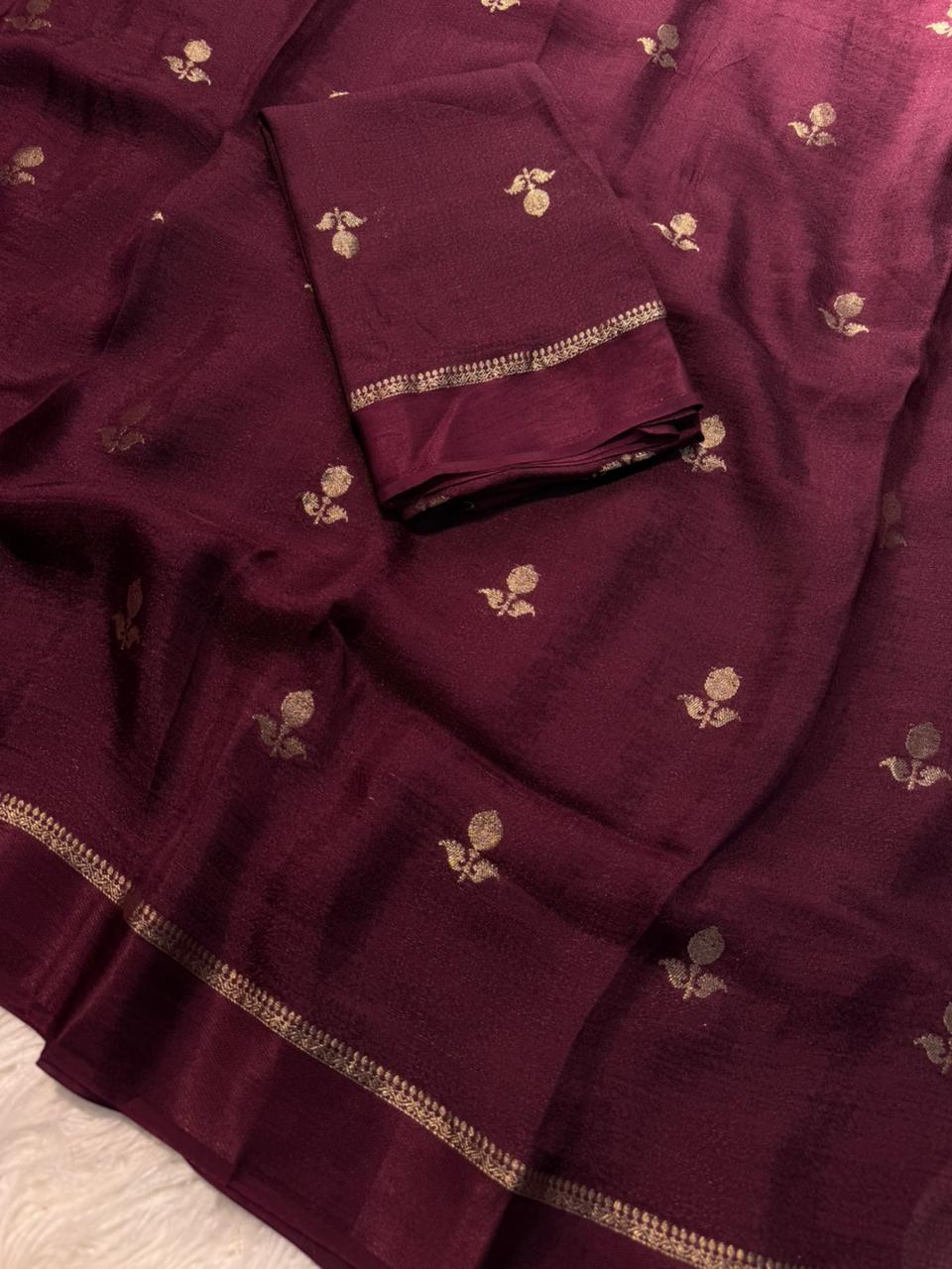ANCYA - VISCOSE KHADI SILK SAREE