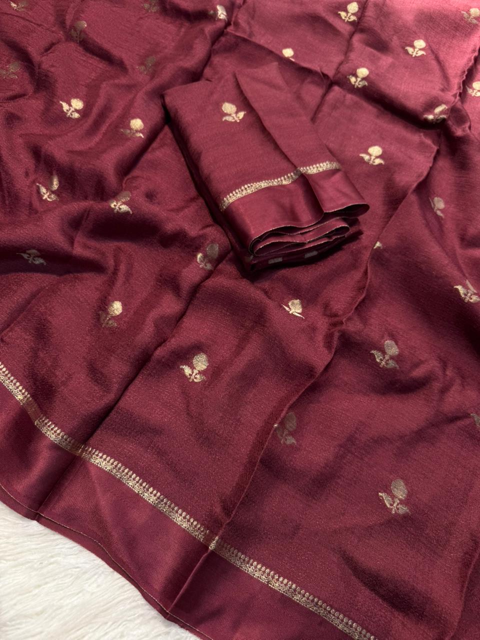 ANCYA - VISCOSE KHADI SILK SAREE
