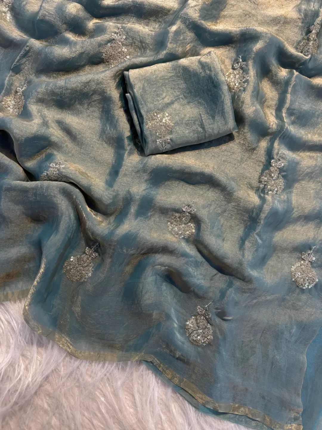 NASEELA - SOFT SPACE SILK SAREE