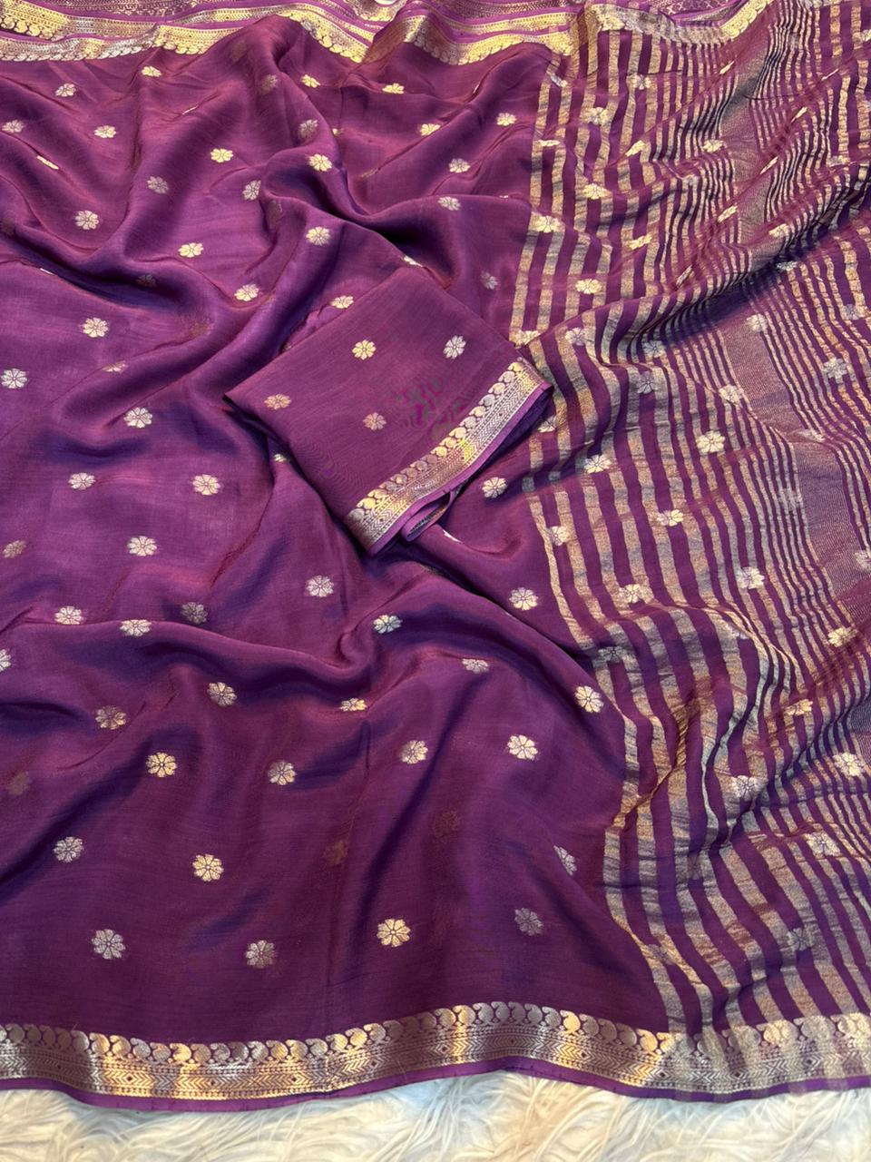 KETAKI - PREMIUM VISCOSE JACQUARD SAREE .