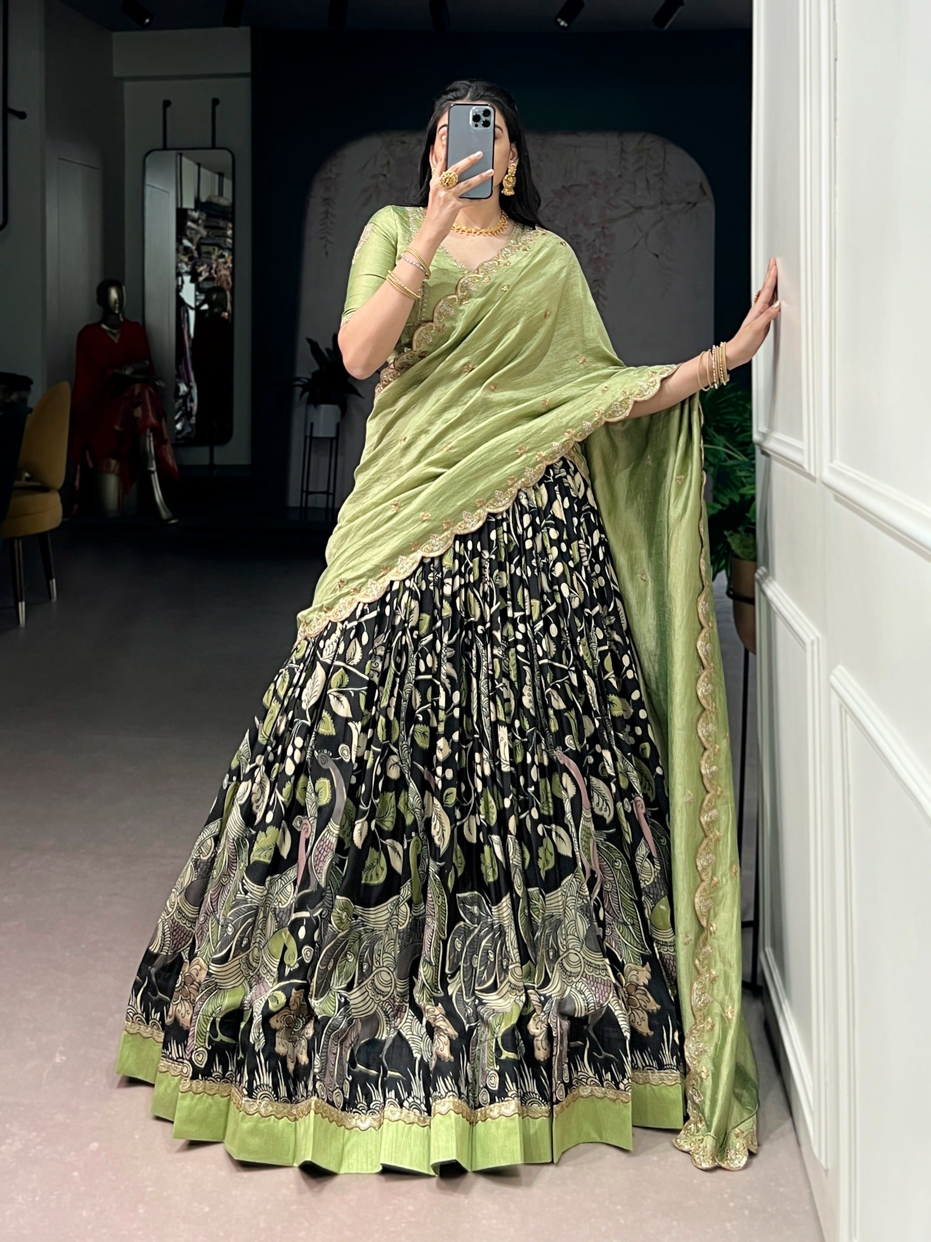 Kalamkari Lehenga set