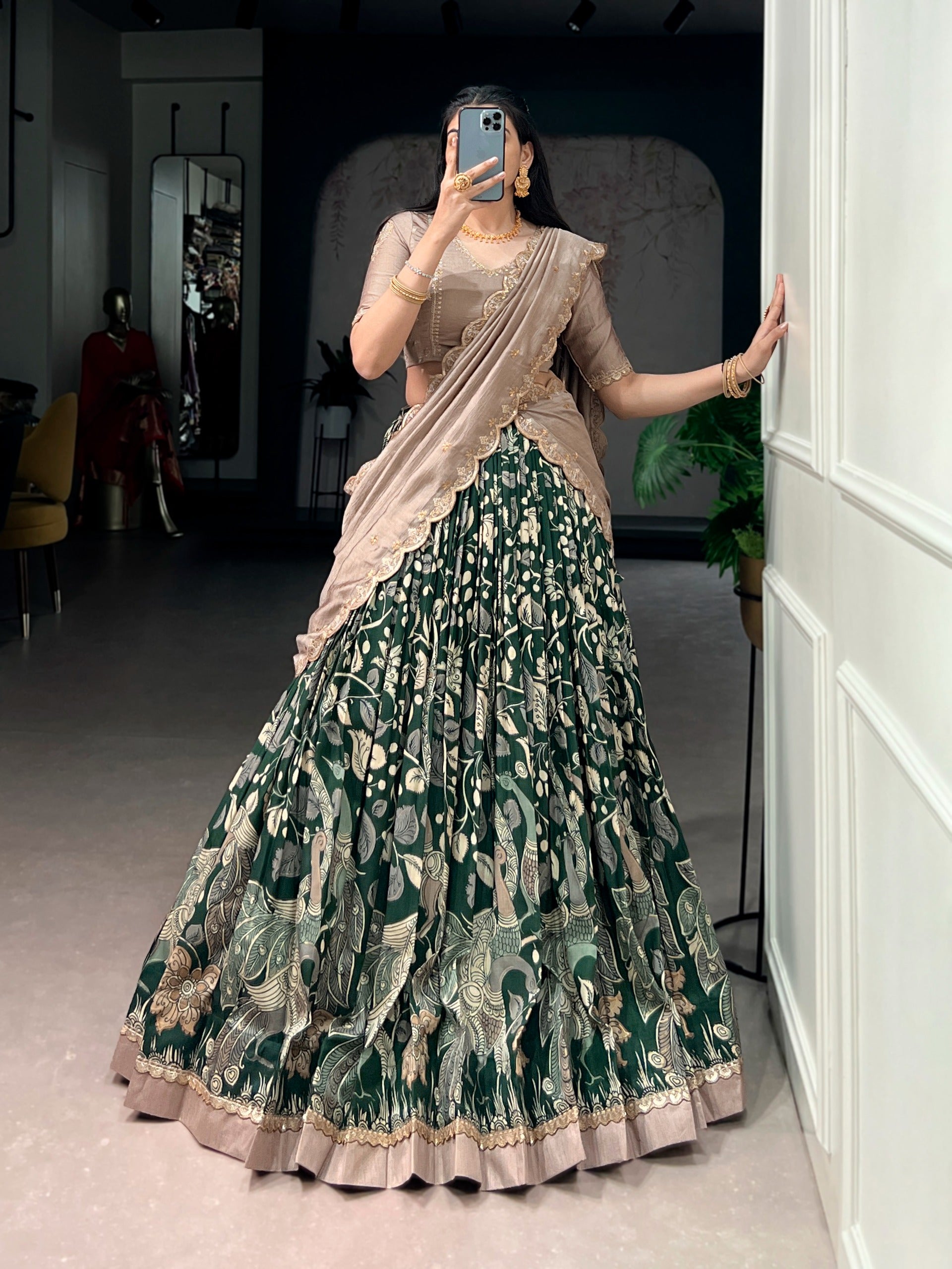 Kalamkari Lehenga set