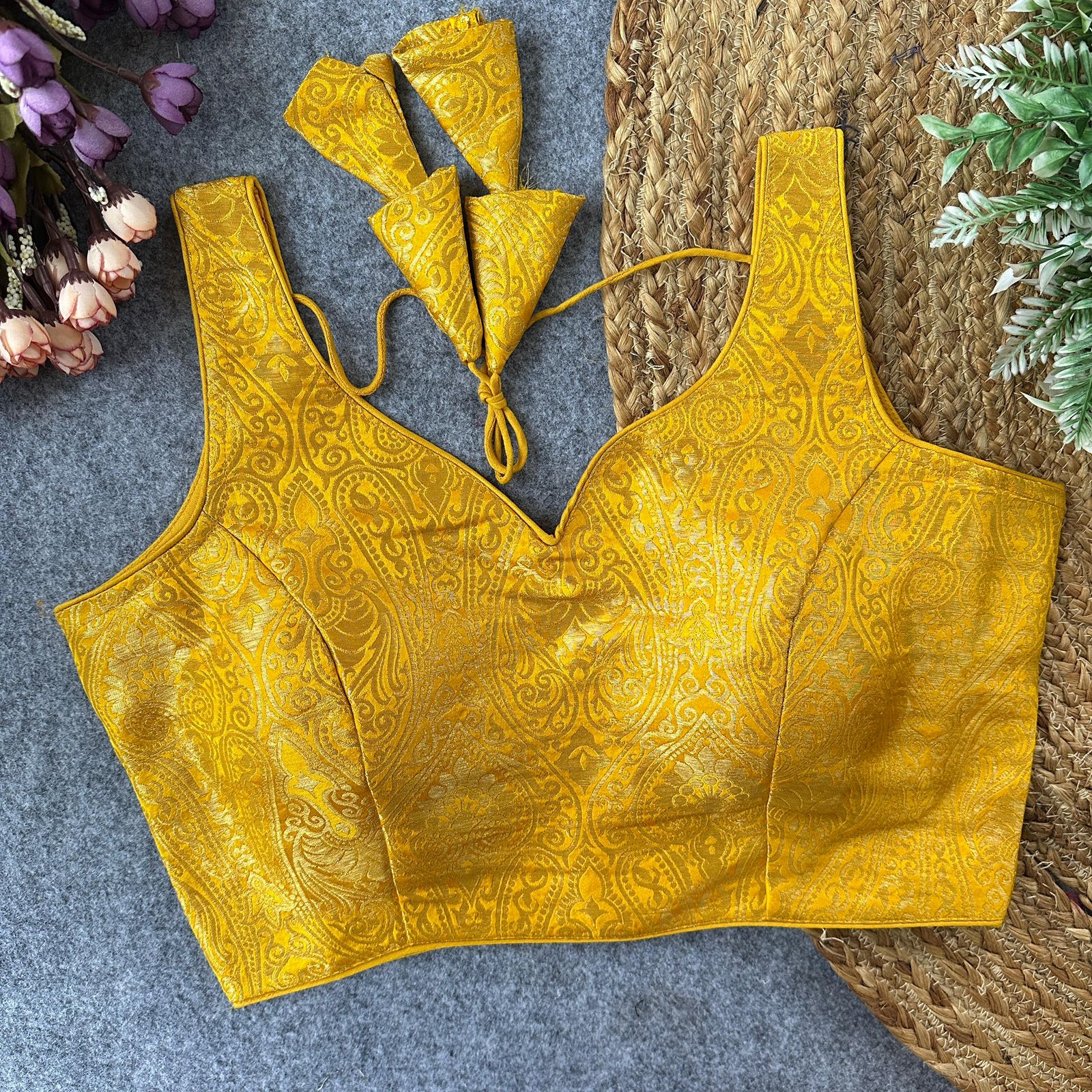 Golden Zari Blouse