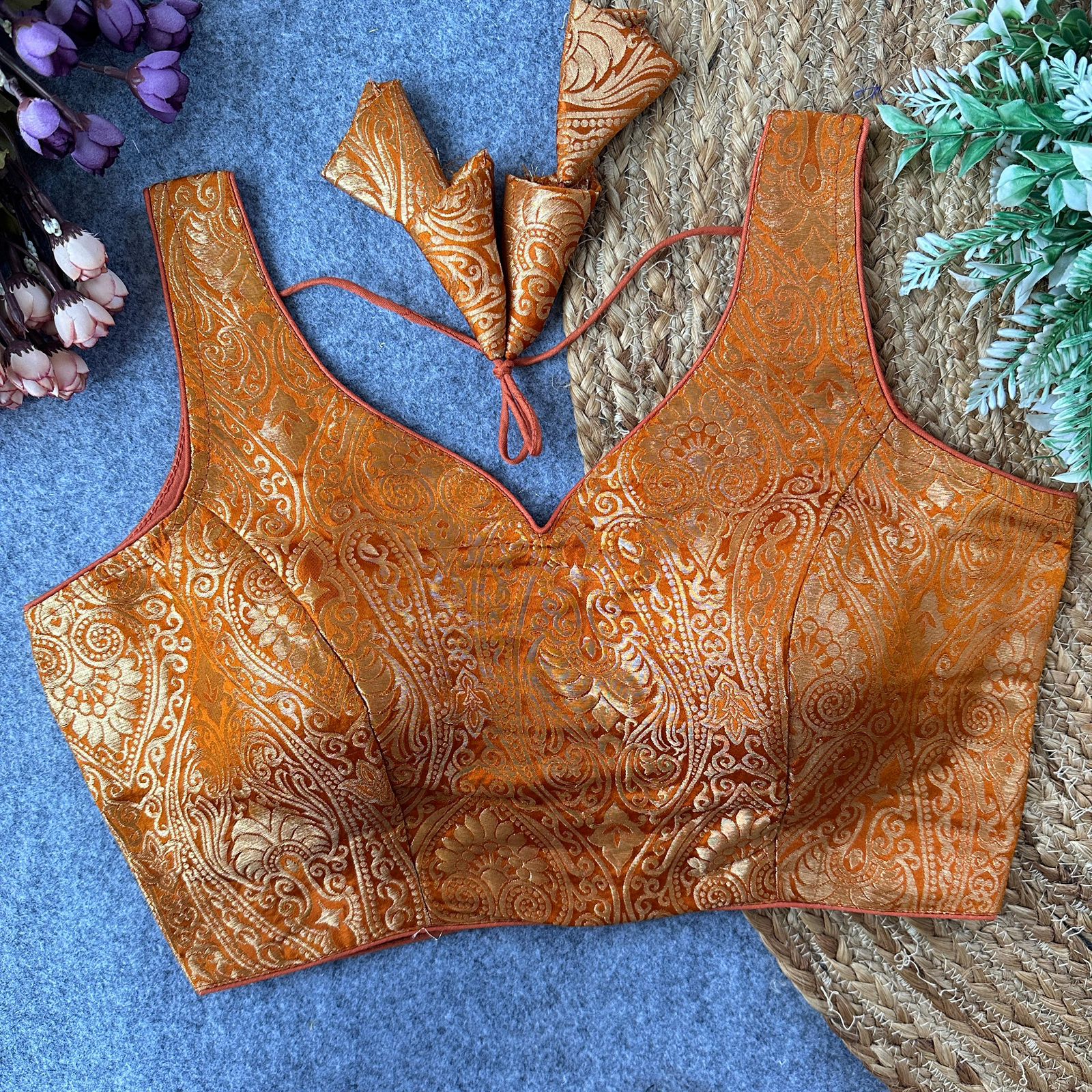 Golden Zari Blouse