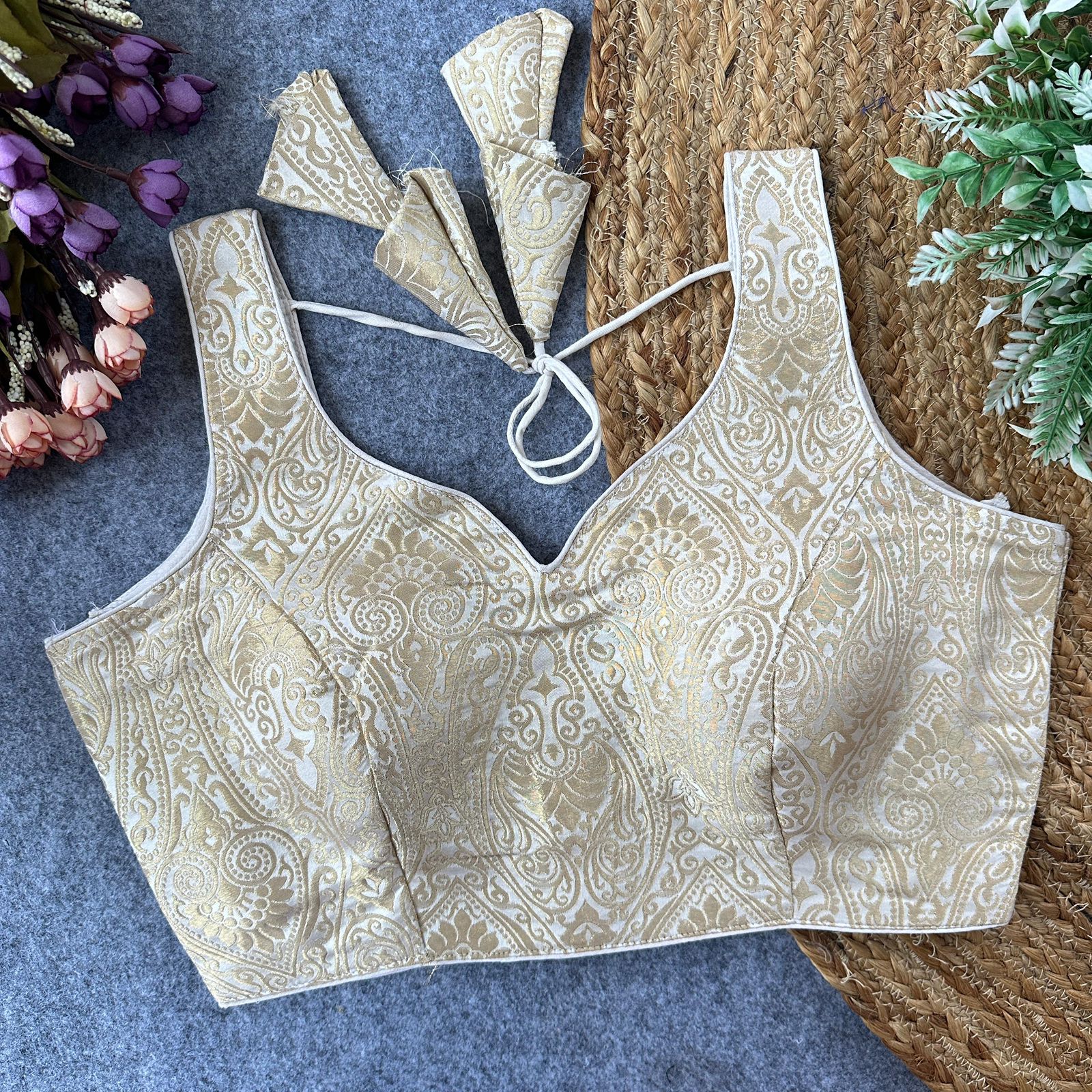 Golden Zari Blouse