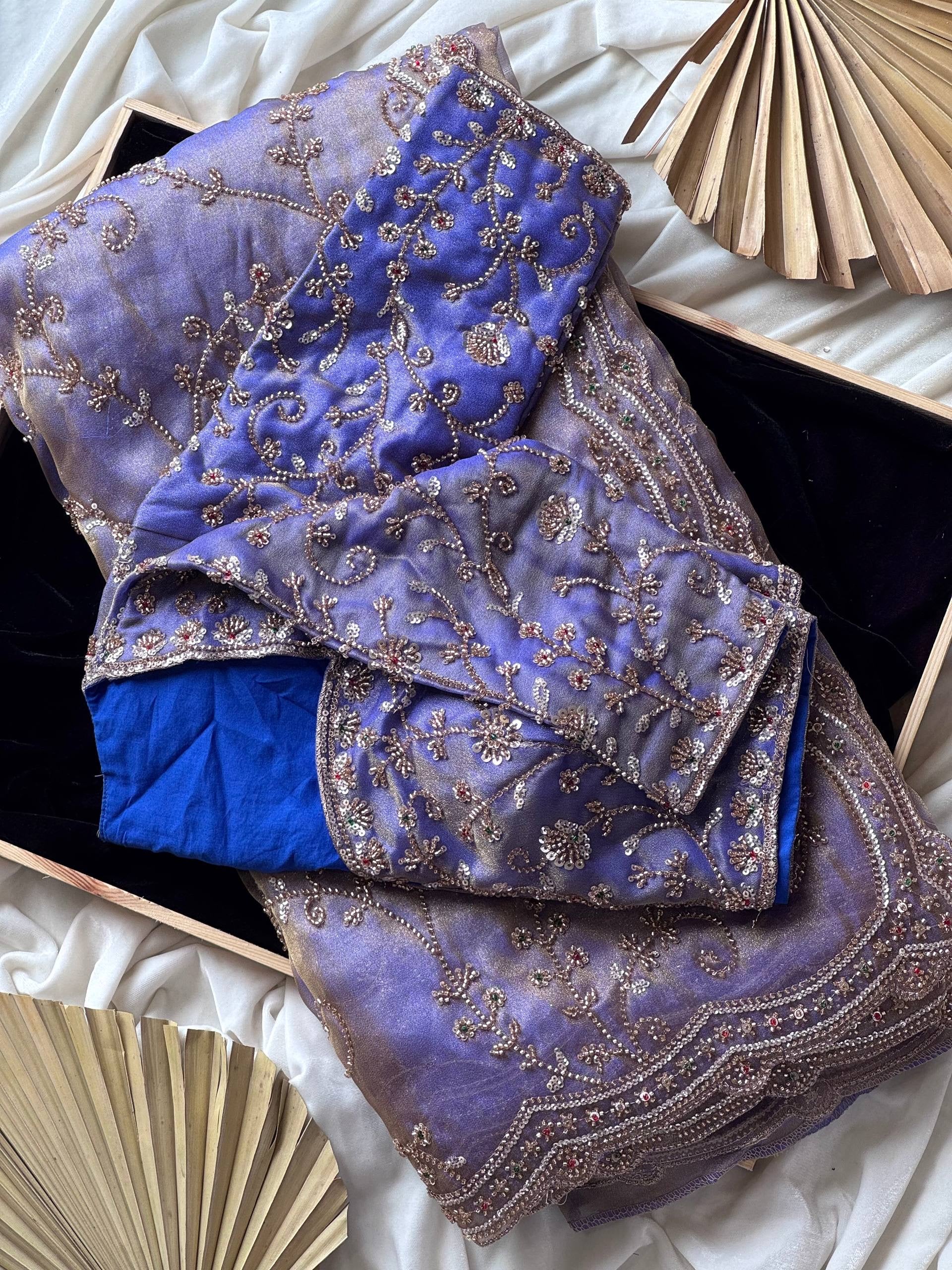 Indigo Saree