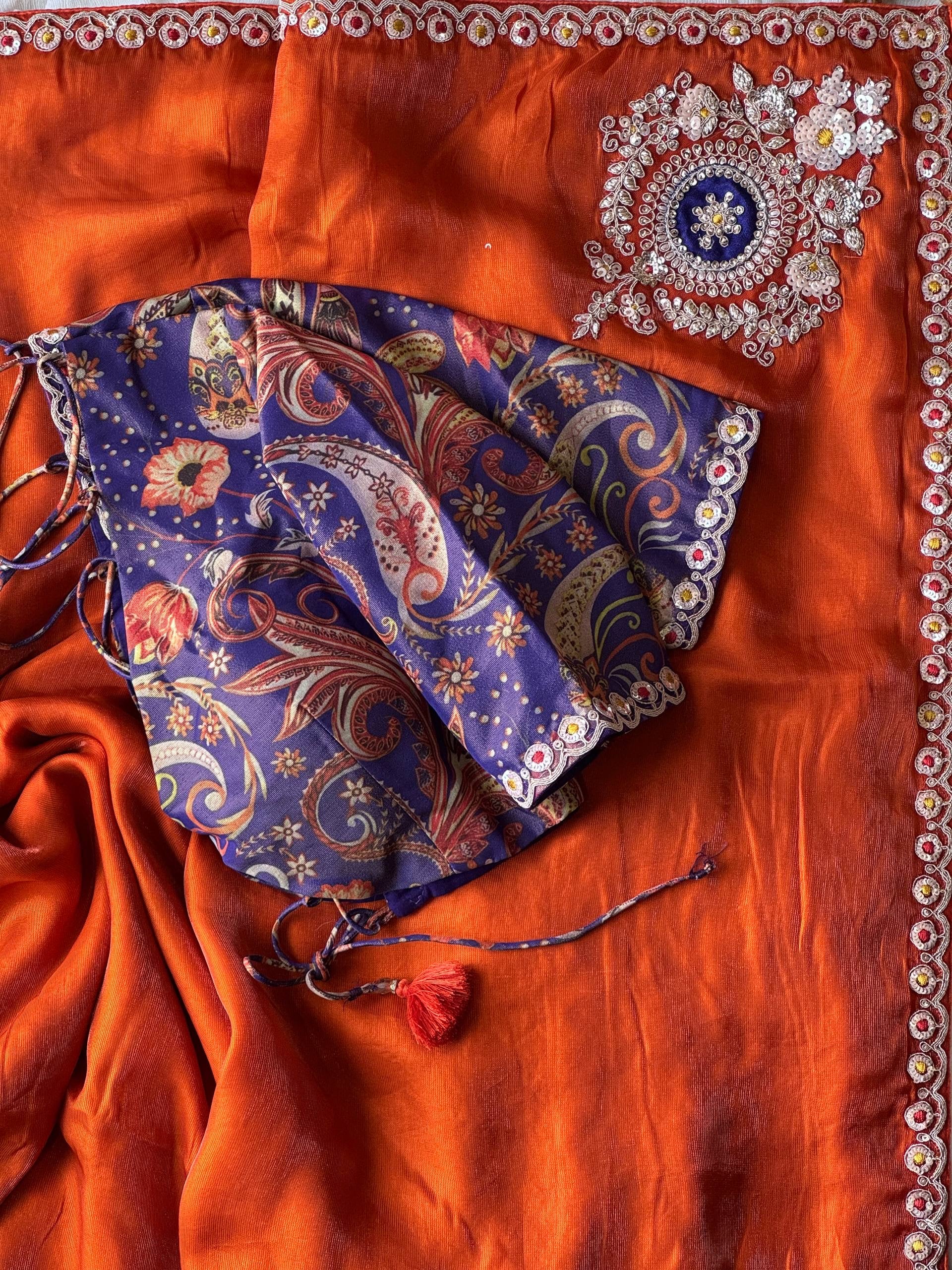 Saffron 2K26 saree