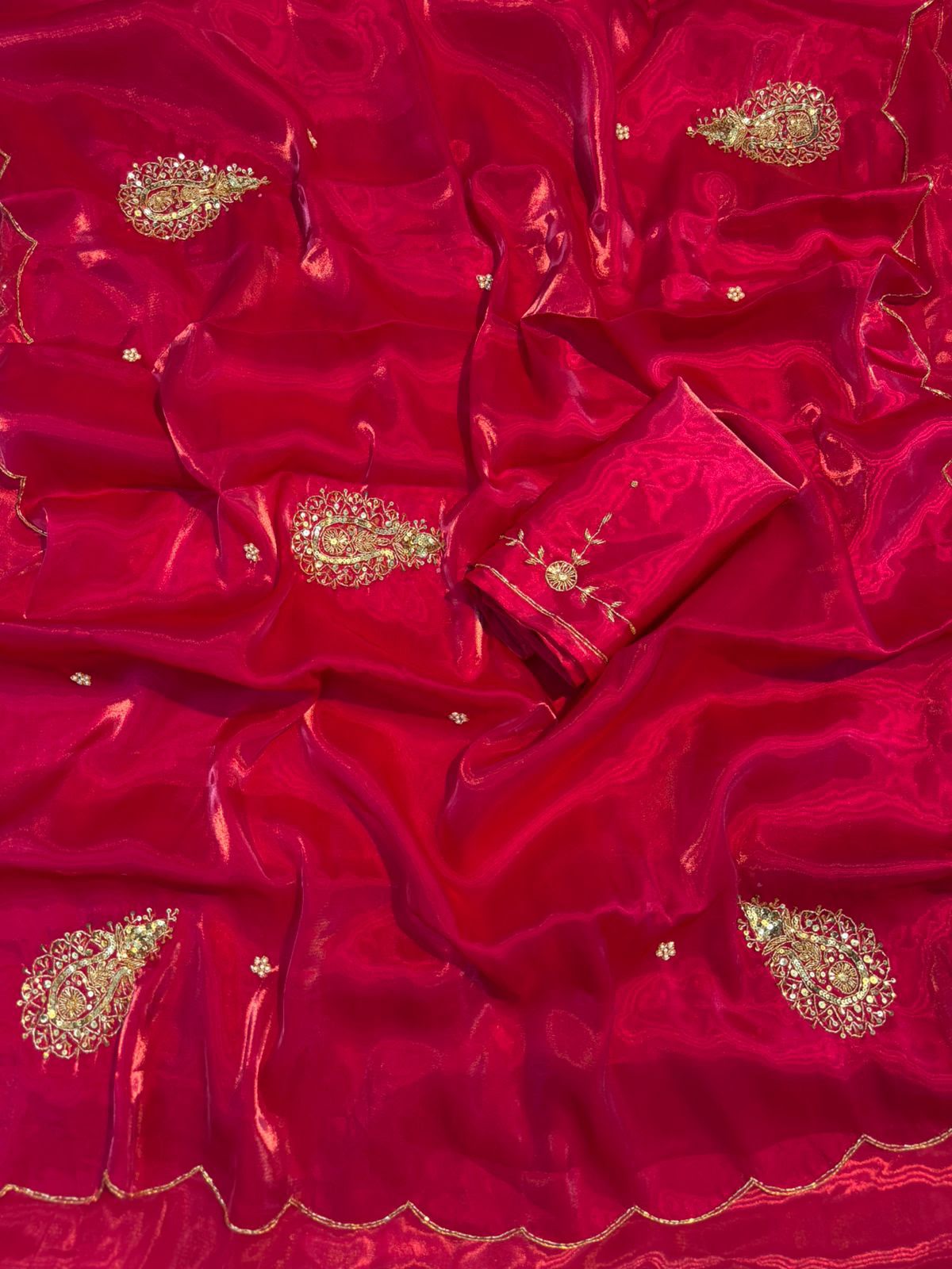 SHANAYA -  SATIN TISSUE ORGANZA  SAREE