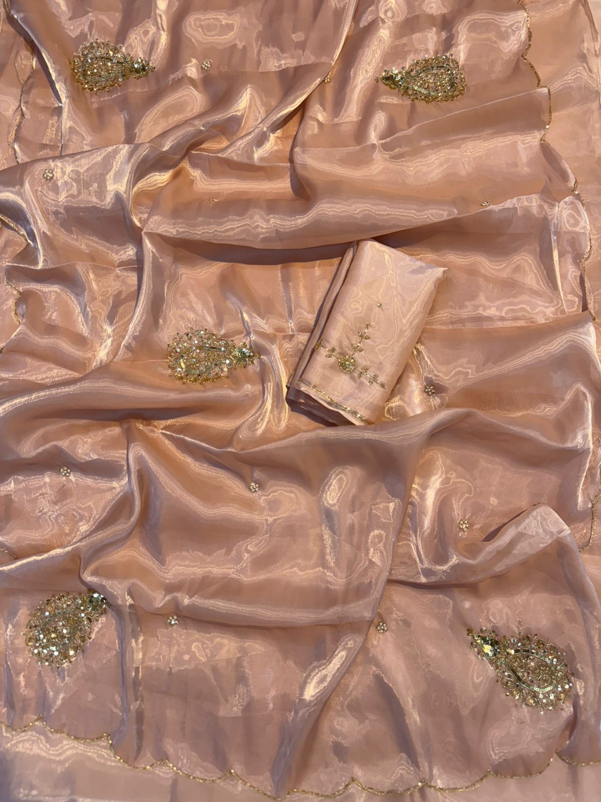 SHANAYA -  SATIN TISSUE ORGANZA  SAREE