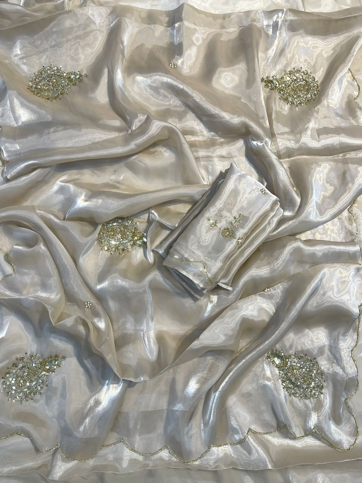 SHANAYA -  SATIN TISSUE ORGANZA  SAREE