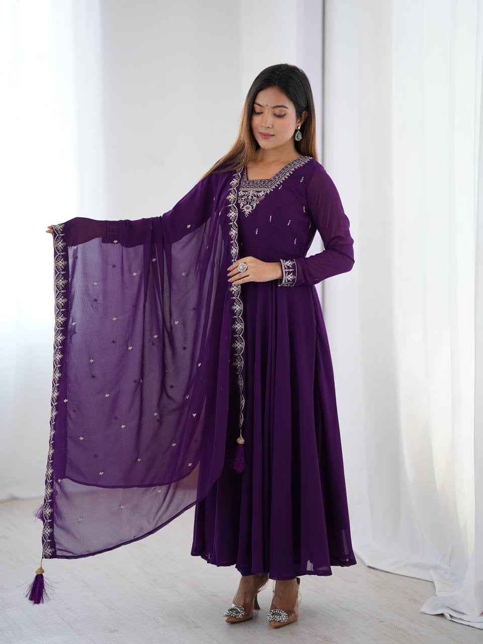 TULASI -  GEORGETTE ANARKALI SET