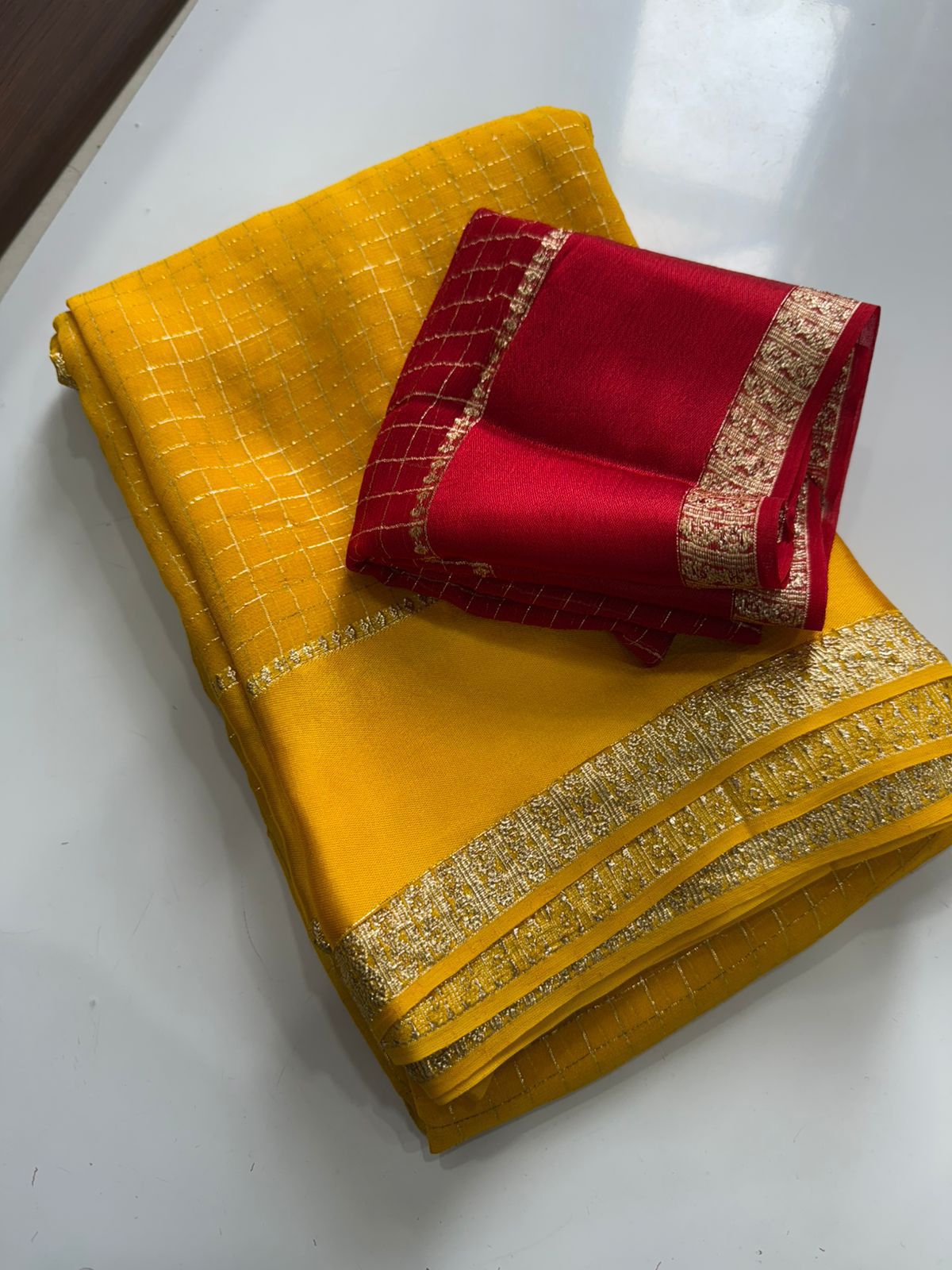 ZULFIA - VISCOSE GEORGETTE SAREE