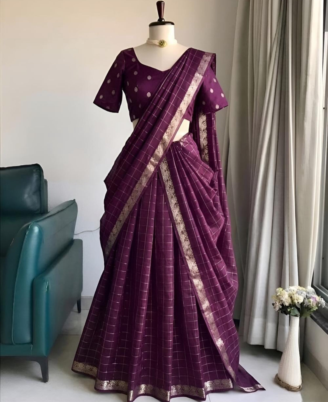 KAAVYA -VISCOSE GEORGETTE LEHENGA (FULLY STITCHED )