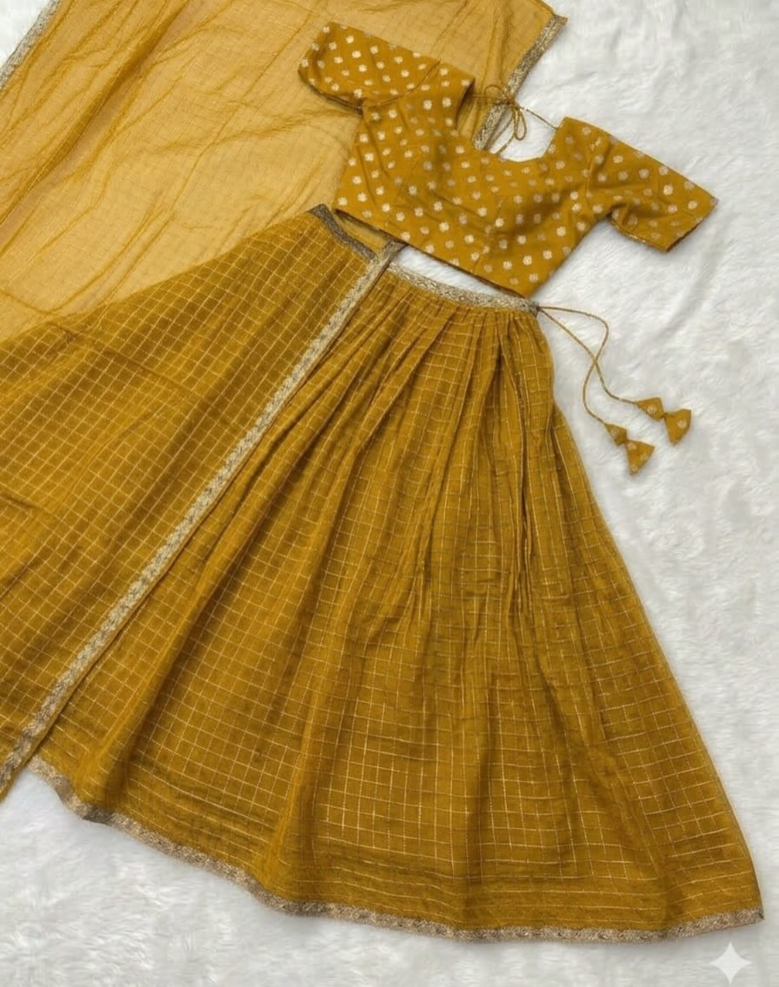 KAAVYA -VISCOSE GEORGETTE LEHENGA (FULLY STITCHED )