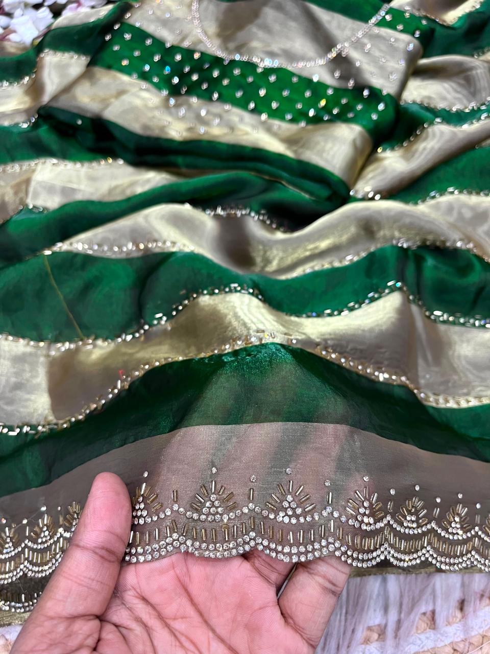 JIVIKA" - SPACE SILK JARKHAN WORK