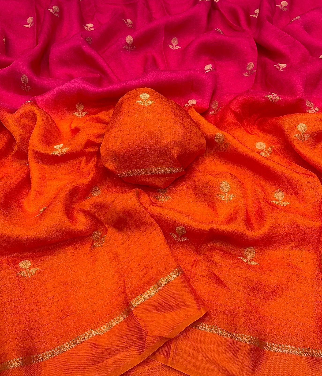 RIJUNA - VISCOSE KHADI SILK SAREE