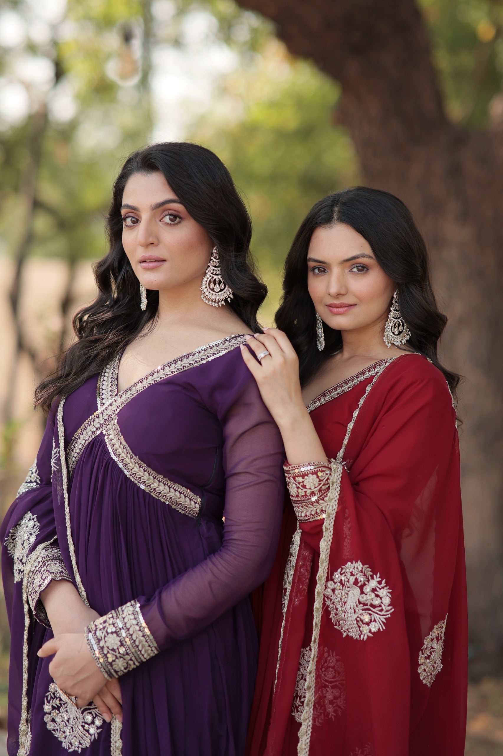 ZALIKA - Alia Cut Zari Sequins Anarkali Set !