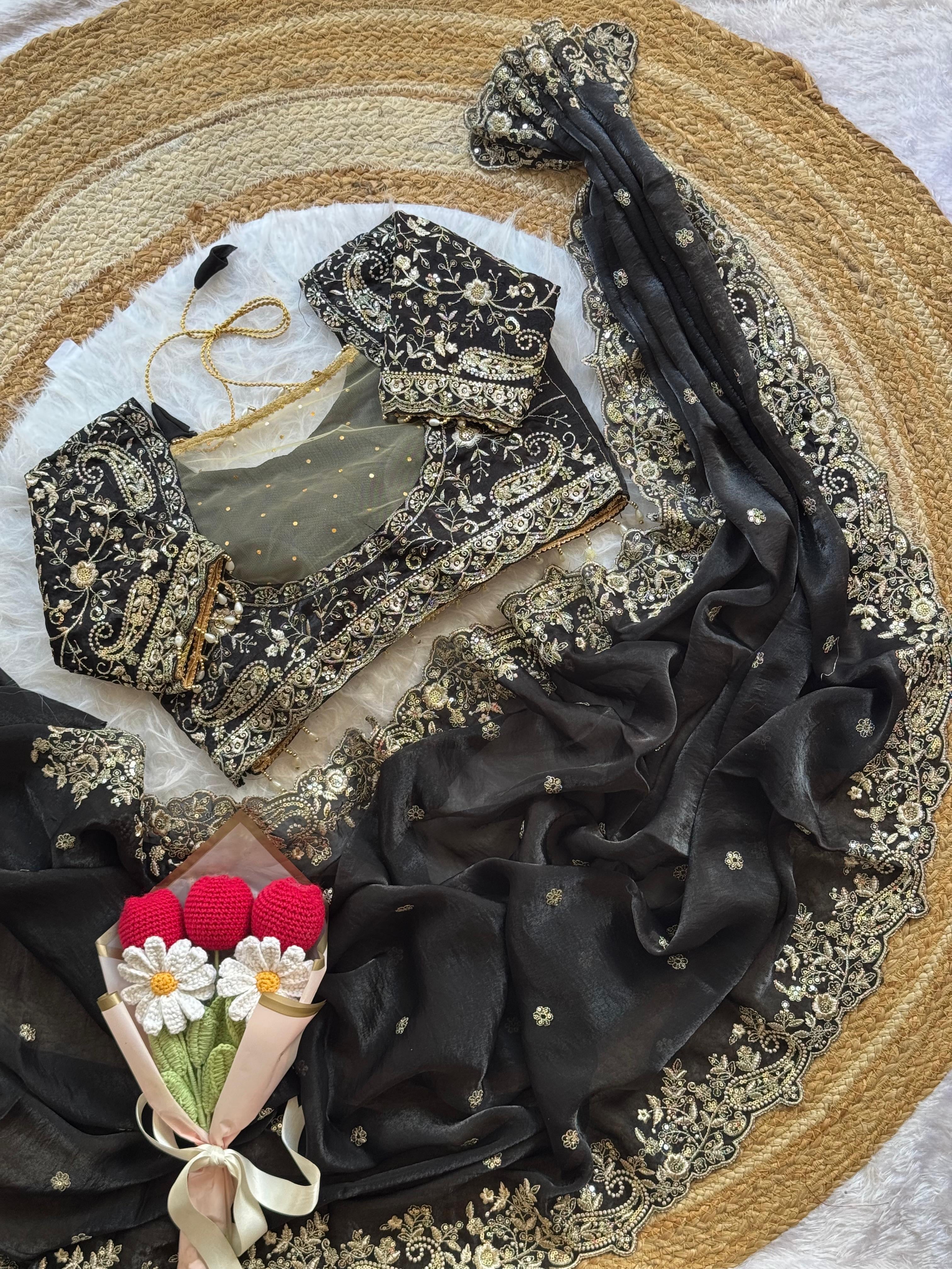 HADIYA - FANDY SATIN SAREE