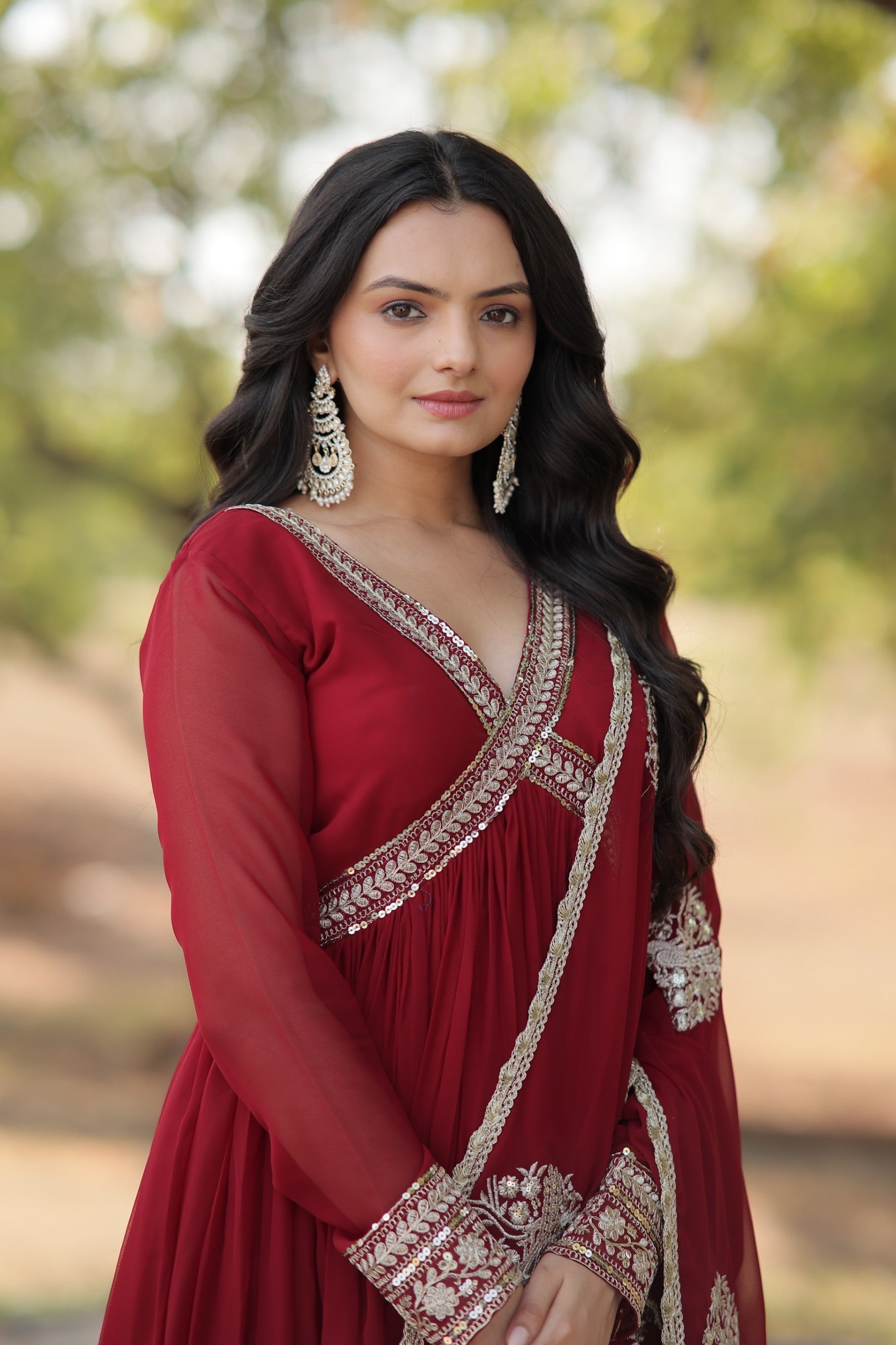 ZALIKA - Alia Cut Zari Sequins Anarkali Set !