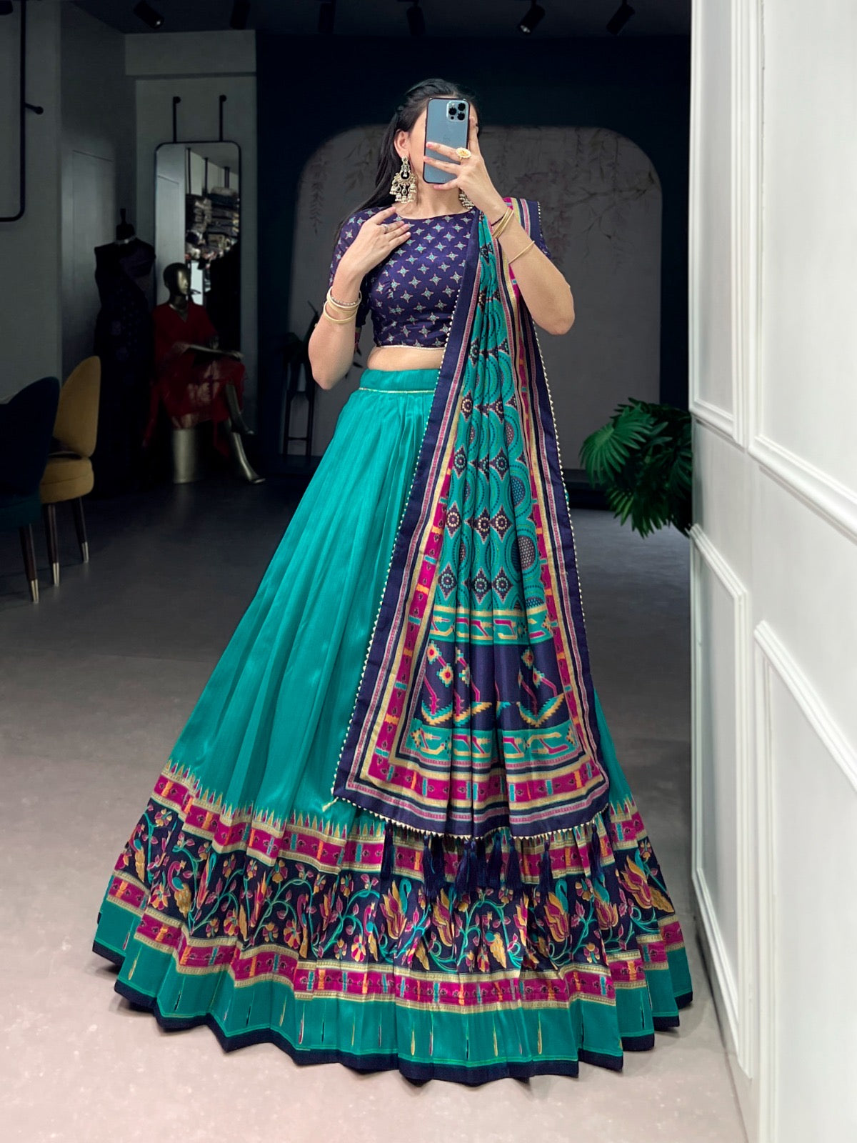 MAHANITHI - TASAR LEHENGA