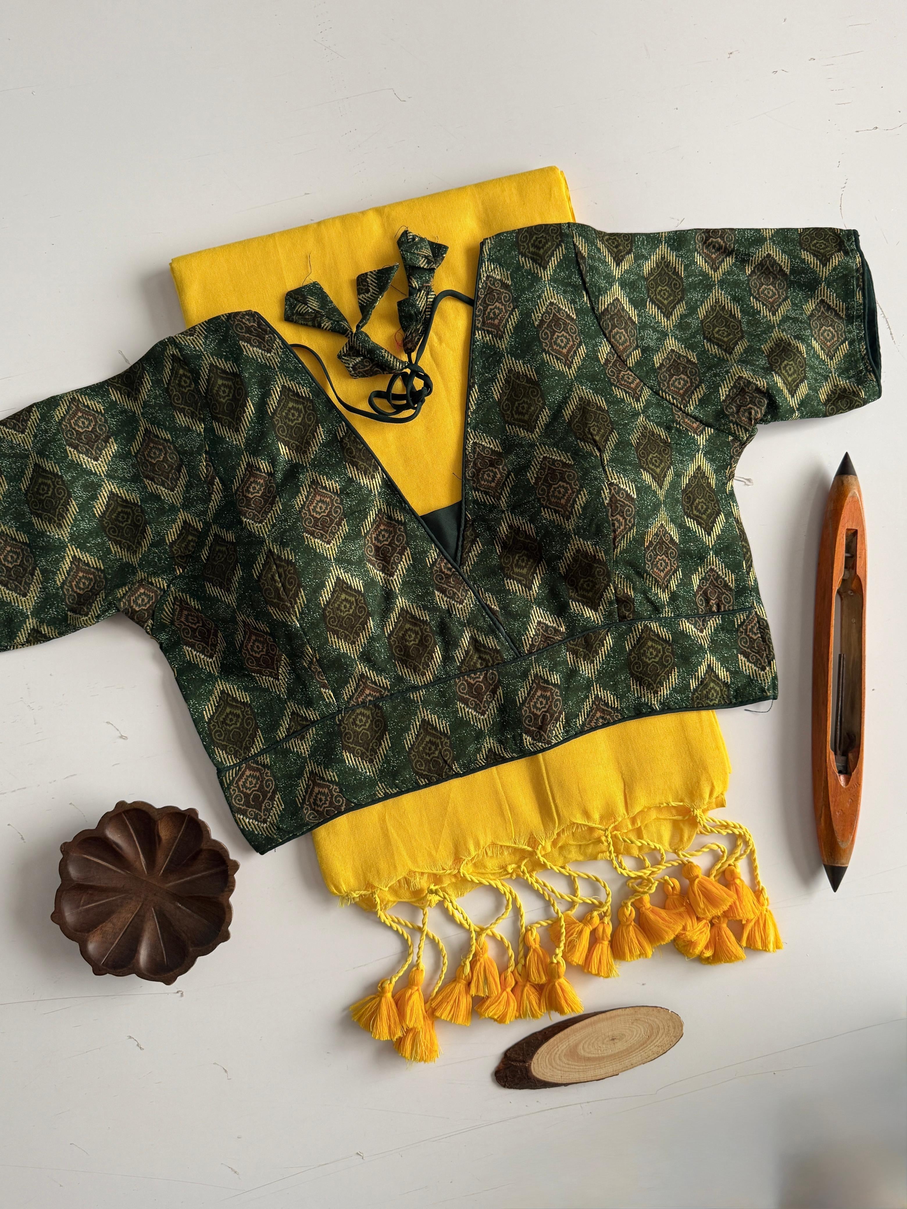 DESIYA - KHADI SAREE & STITCHED BLOUSE