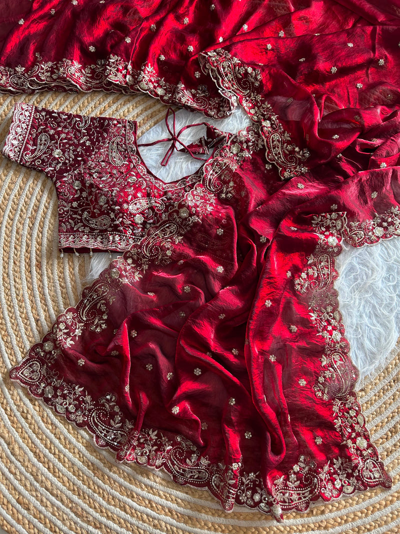 HAZAL - SAREE & STITCHED COMBO