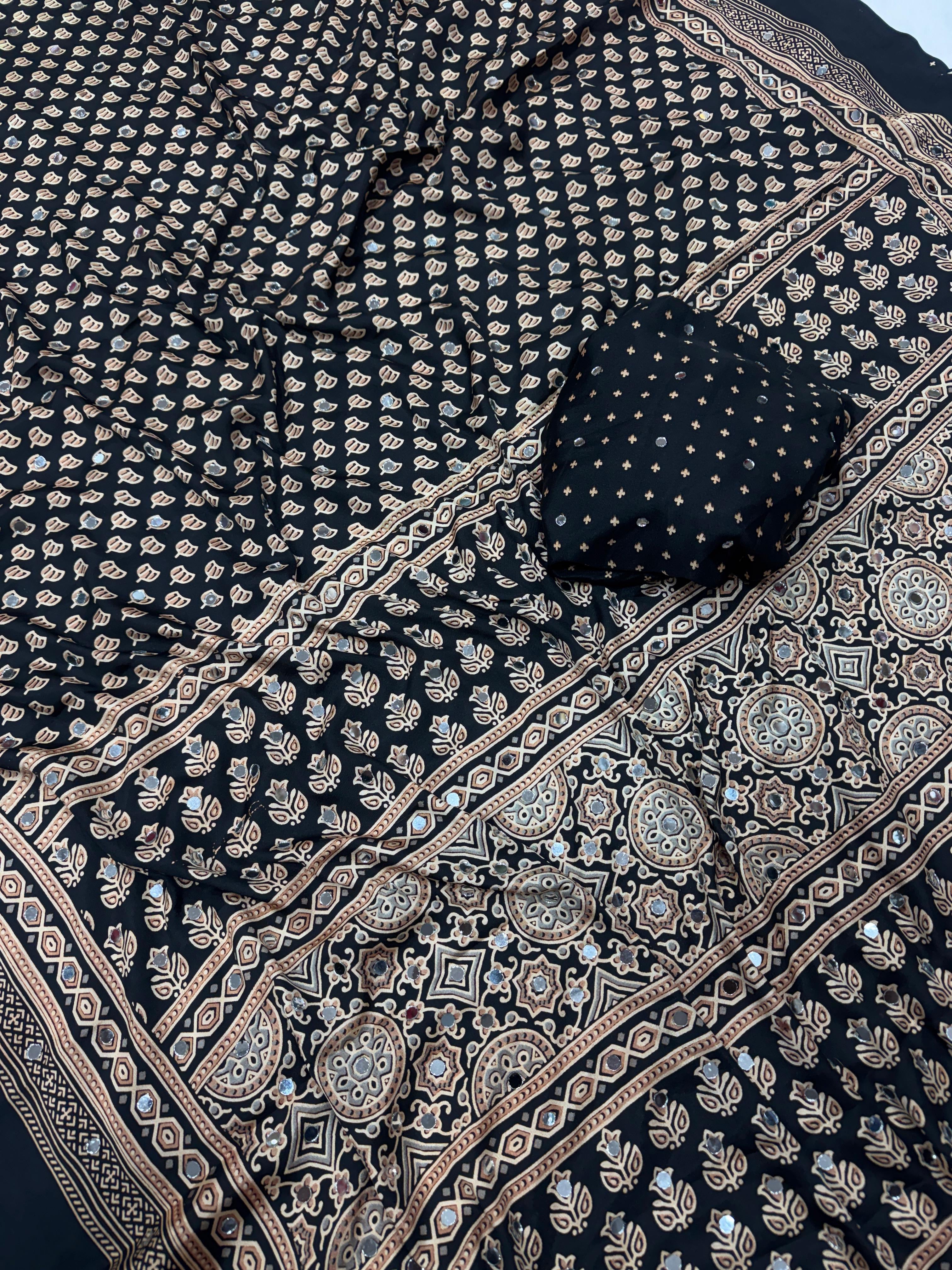 NISHA - Ajrakh Mirror Work