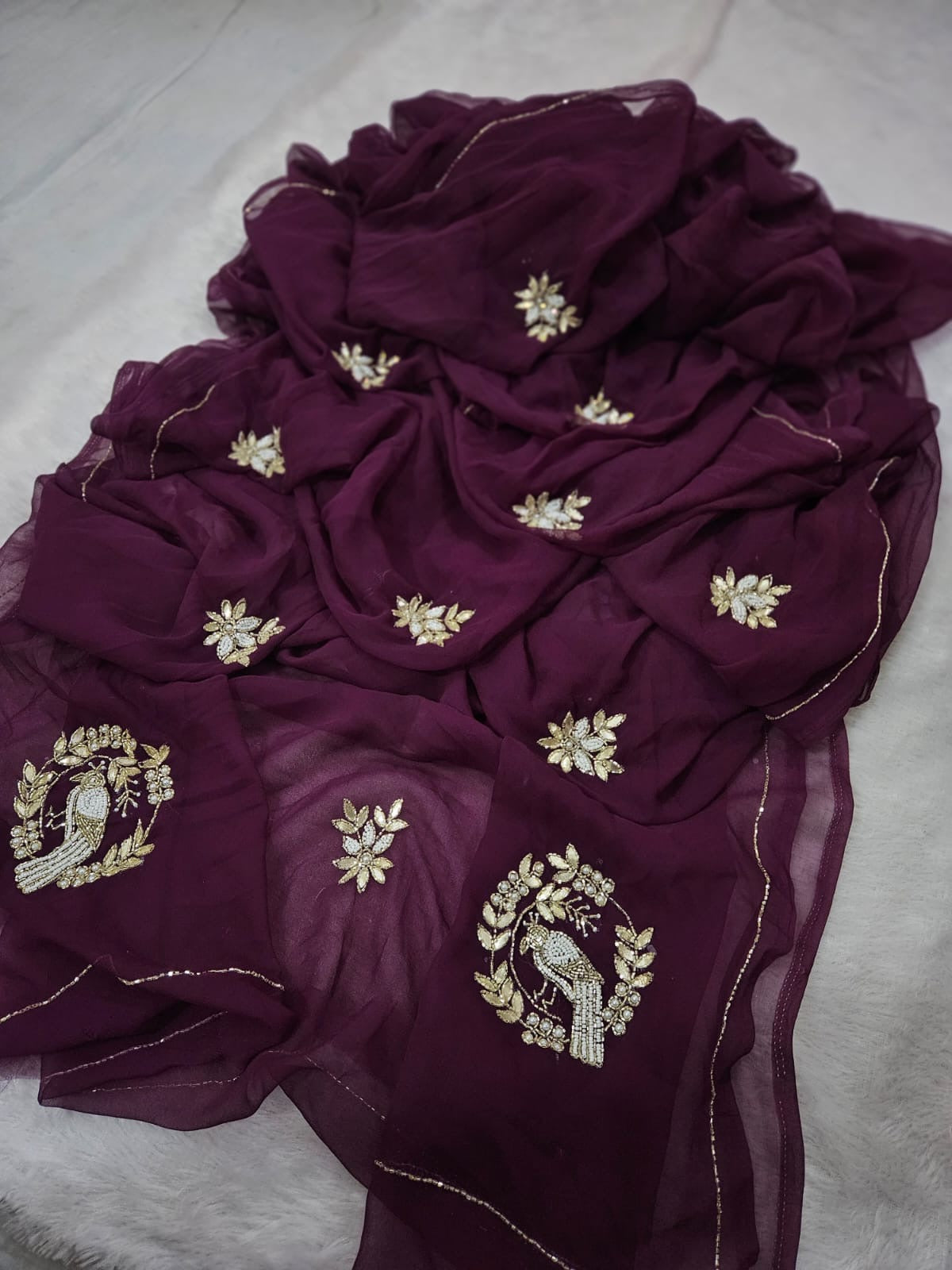 KRITVI - HANDWORK CHIFFON