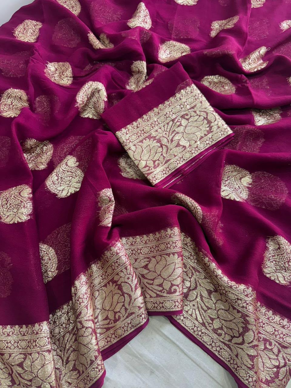 SAWANI-Viscose Georgette Saree