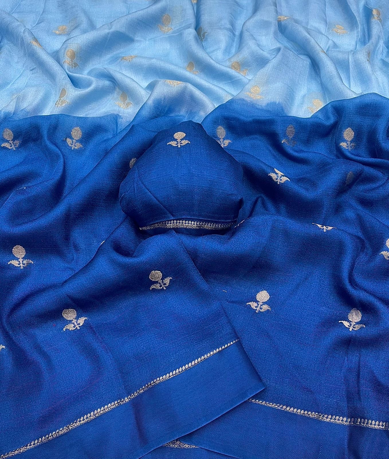 RIJUNA - VISCOSE KHADI SILK SAREE