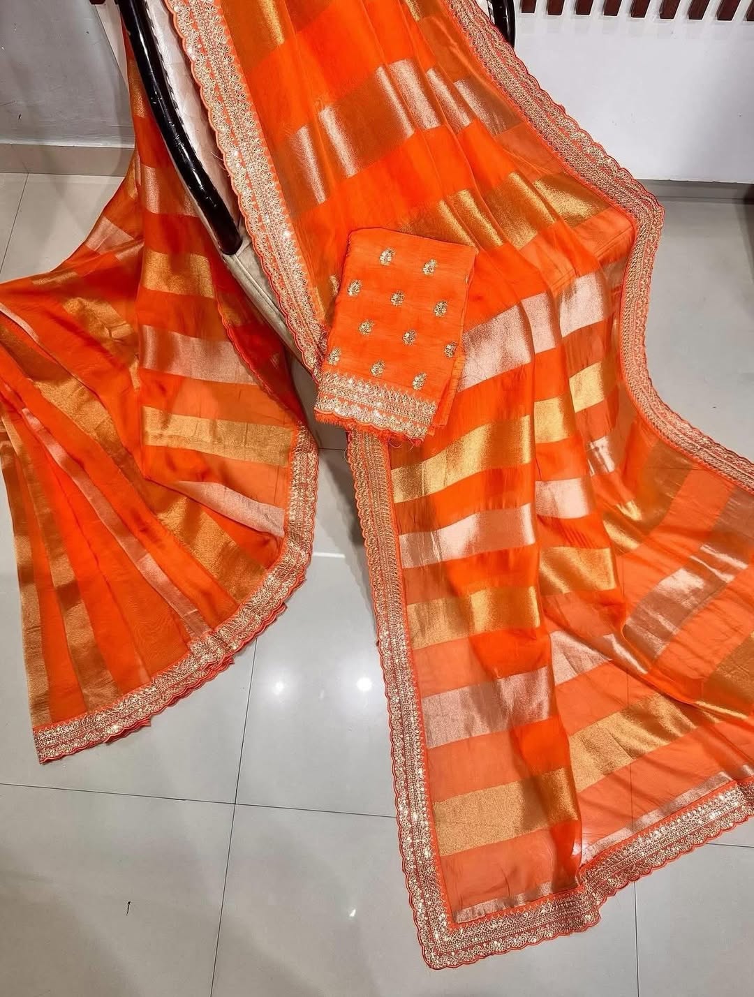 SHAMAYA - GEORGETTE TISSUE SILK SAREE