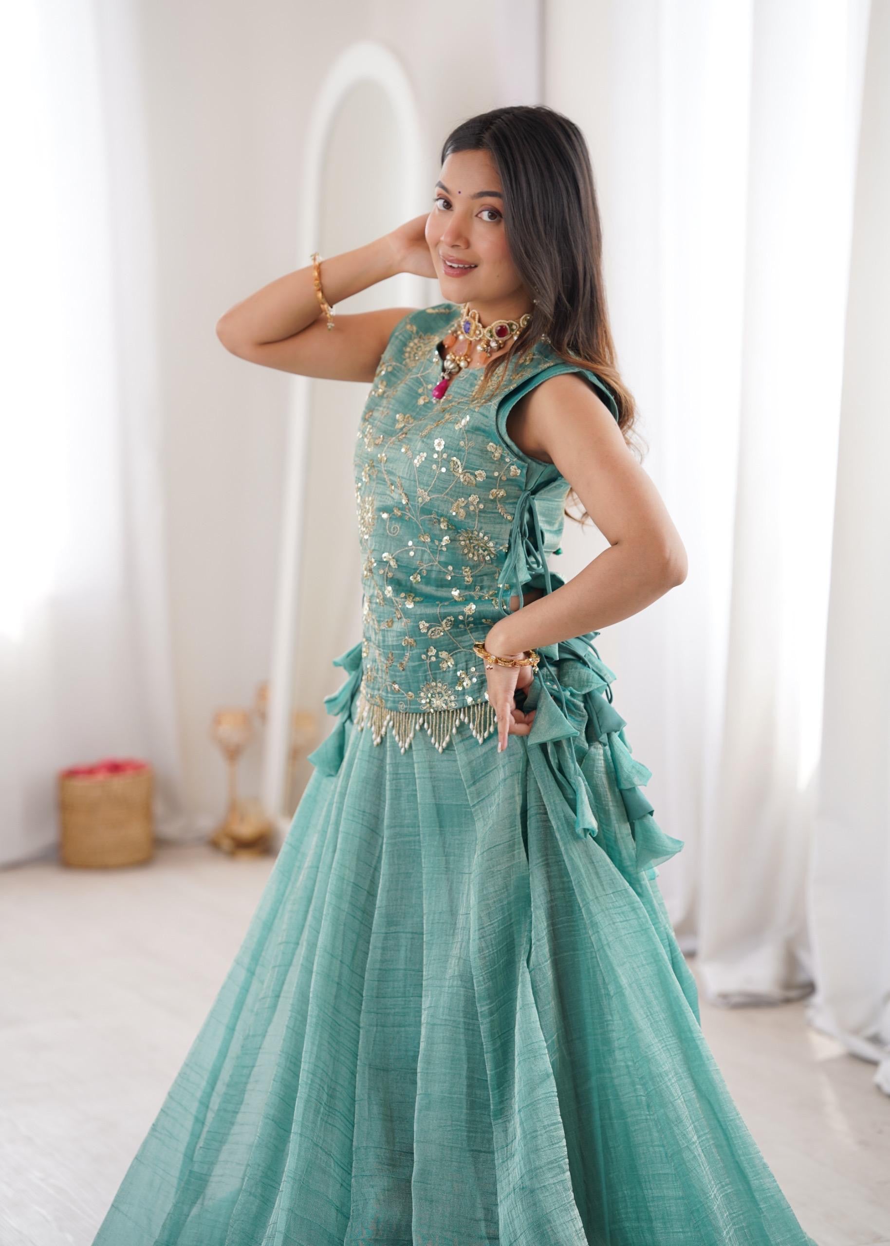 Zahira-ELEGANT FLAIRED LEHENGA SET