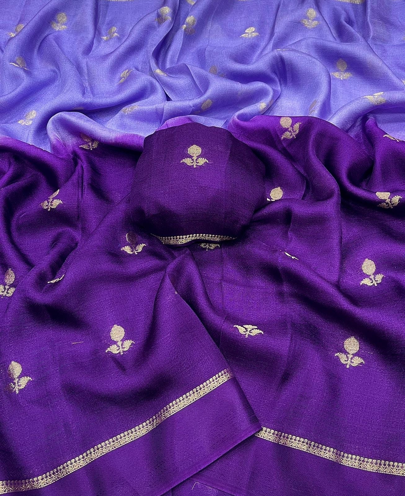 RIJUNA - VISCOSE KHADI SILK SAREE