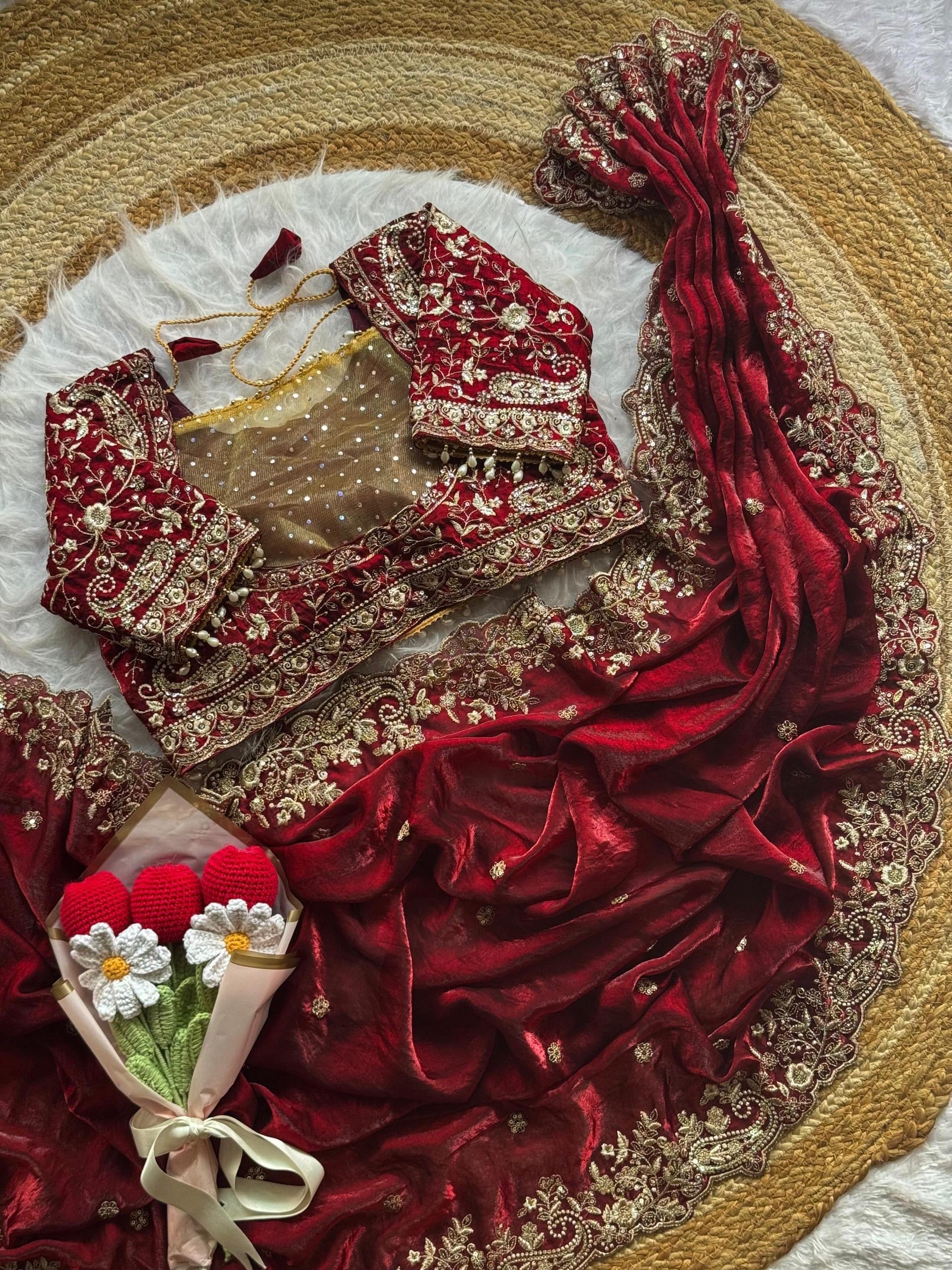 HADIYA - FANDY SATIN SAREE